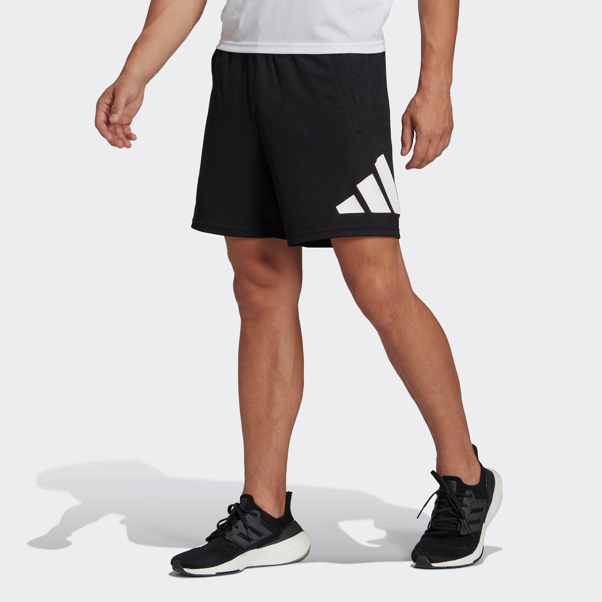 Black/White - adidas - Essentials Logo Mens Performance Shorts - 2