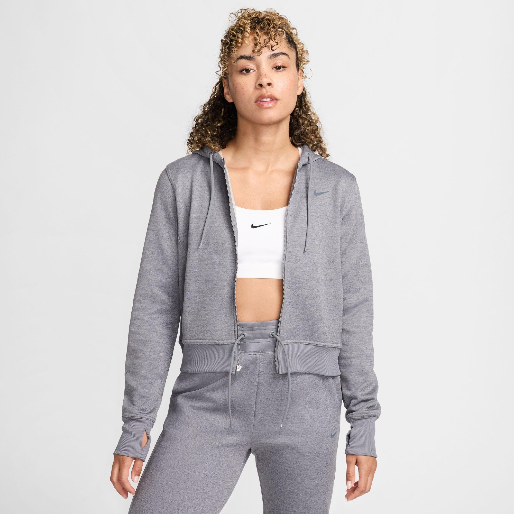 Carbon Heather - Nike - Nike W NK 1 TF FZ Hd Ld99 - 1
