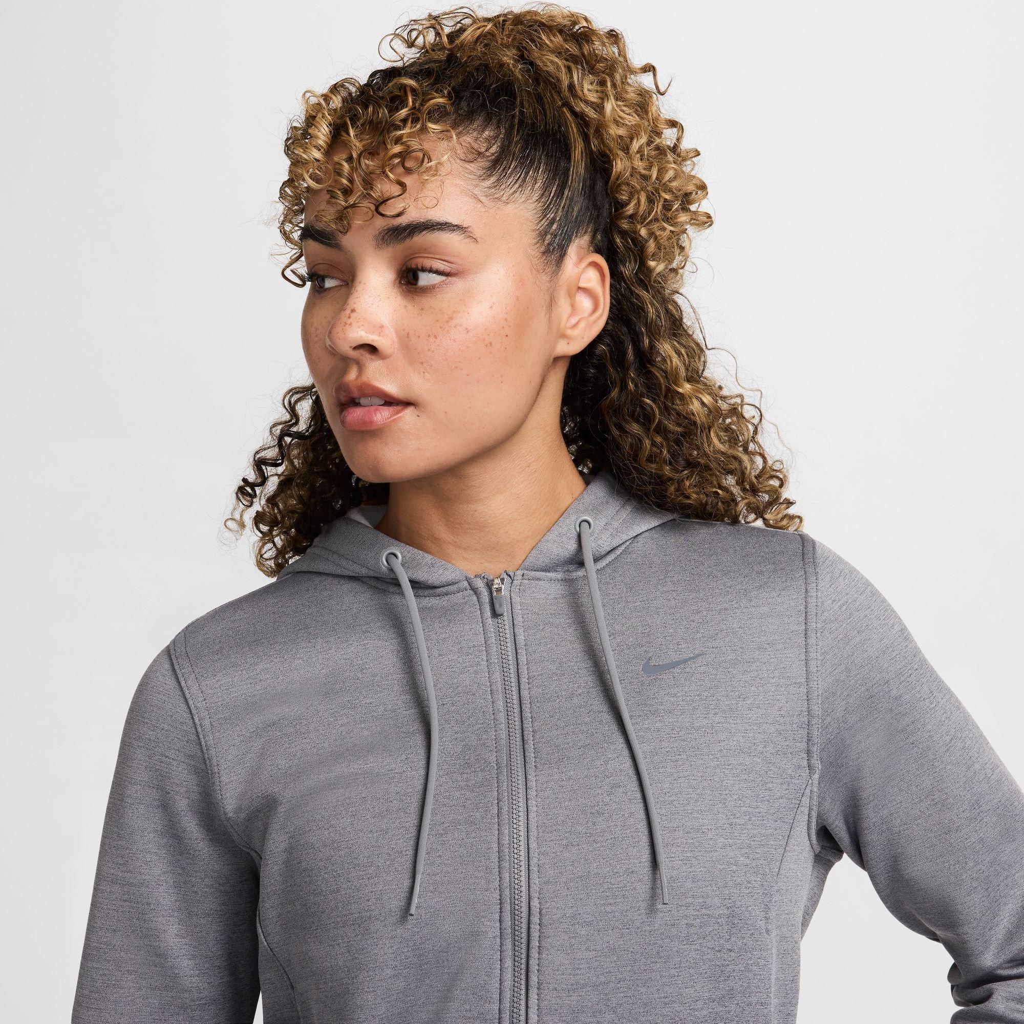 Carbon Heather - Nike - Nike W NK 1 TF FZ Hd Ld99 - 3