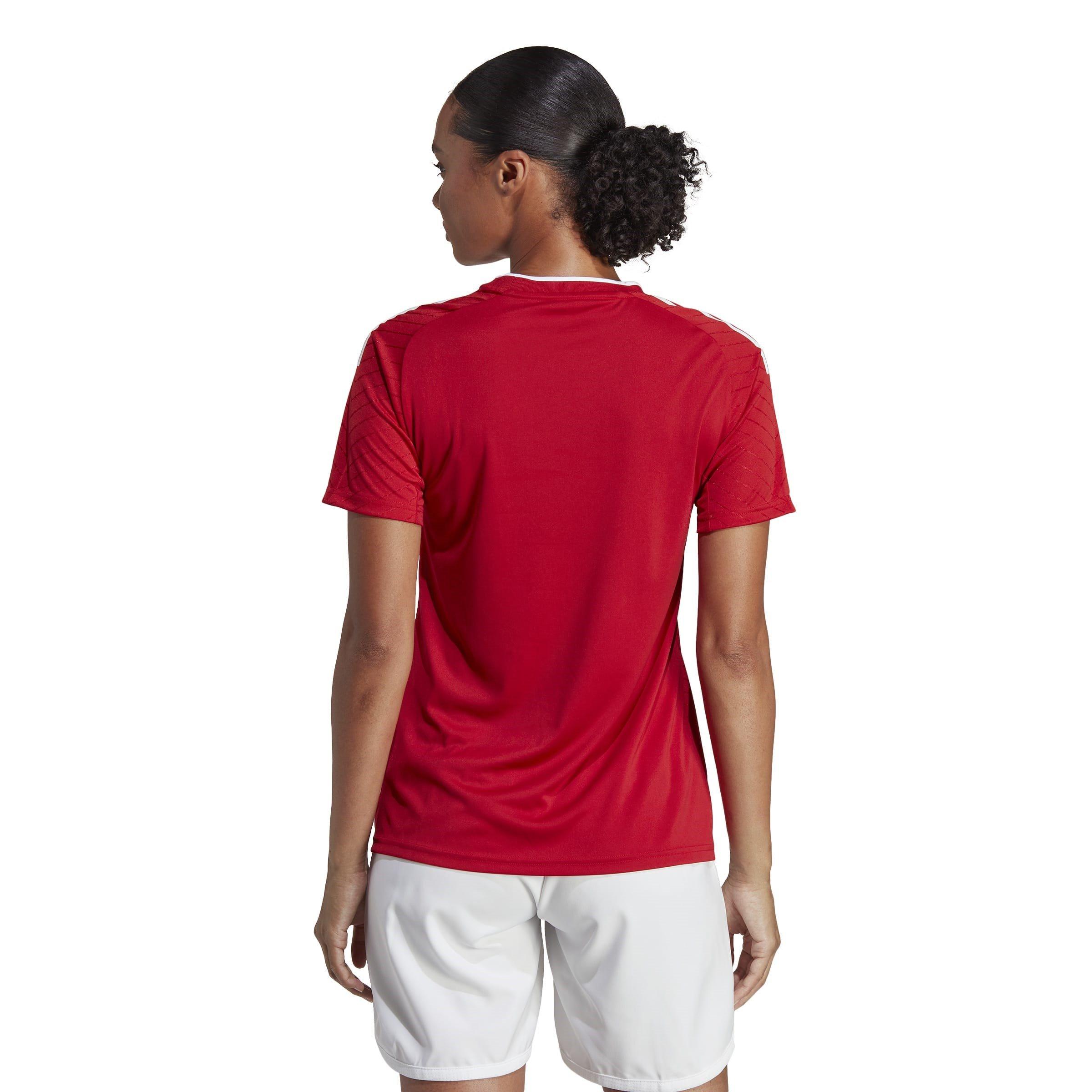 Rød - adidas - Campeon 23 Short Sleeve Performance T-Shirt Juniors - 4