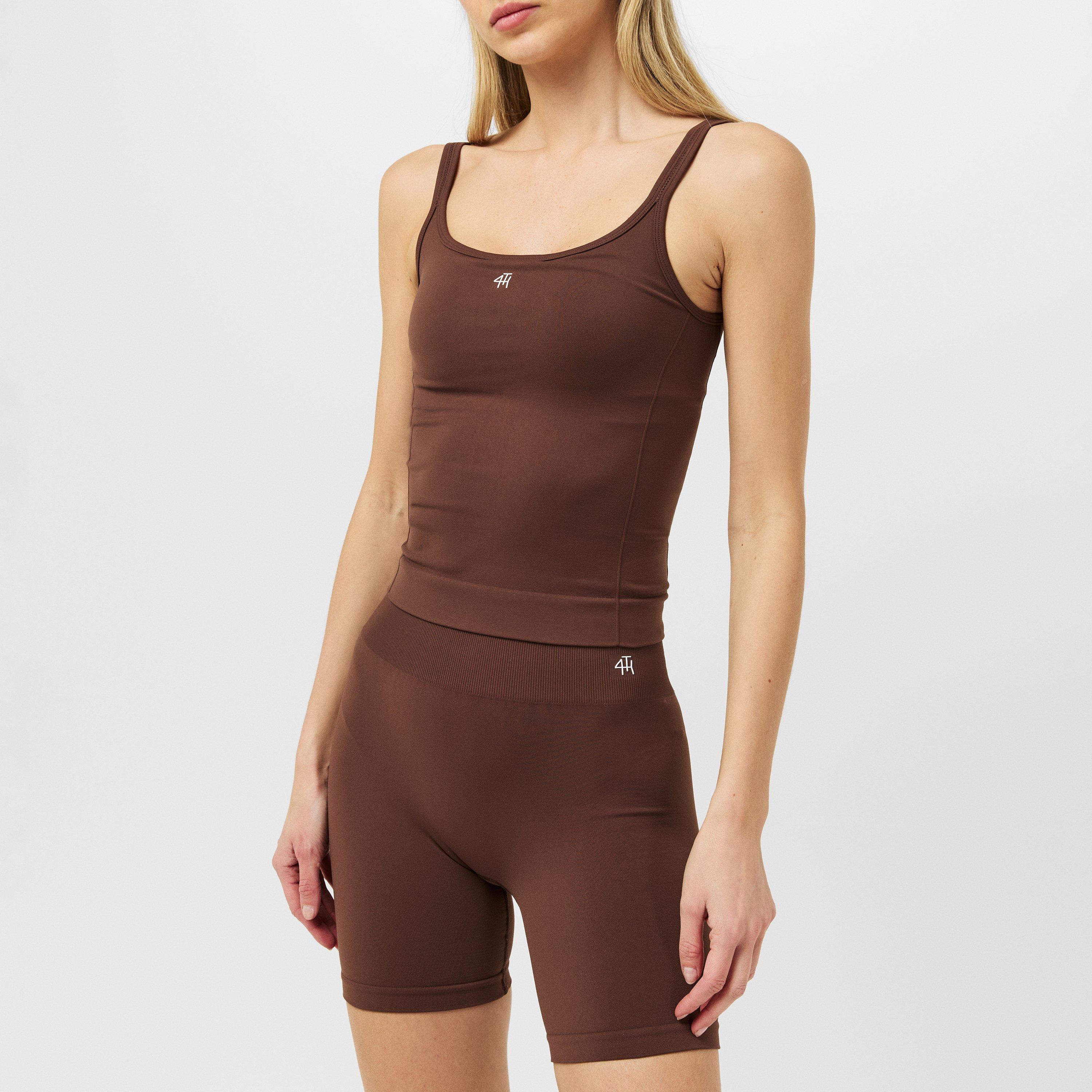 Chocolate - 4th and Reckless - Women's Performance Gym Vest - 3