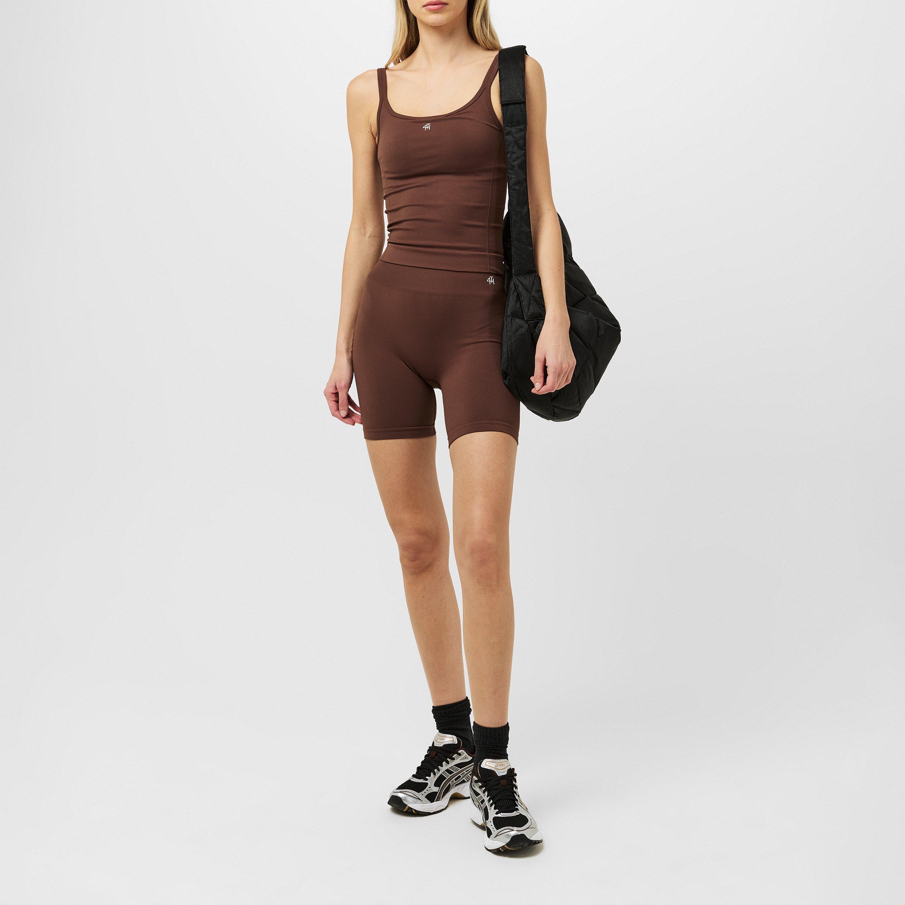 Chocolate - 4th and Reckless - Women's Kendal Performance Gym Shorts - 6