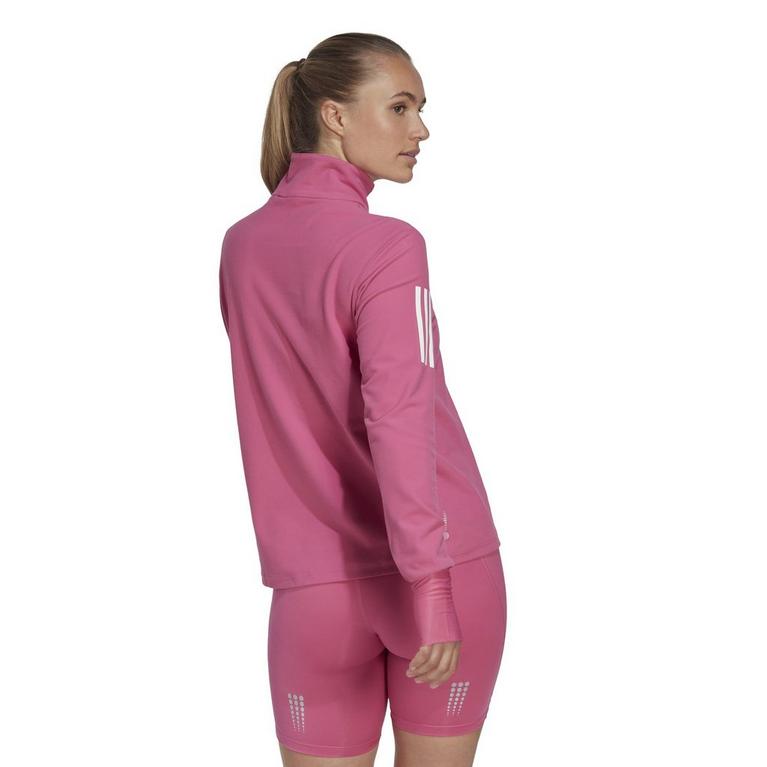 Rose - adidas - Own the Run Half-Zip Sweatshirt Womens - 3