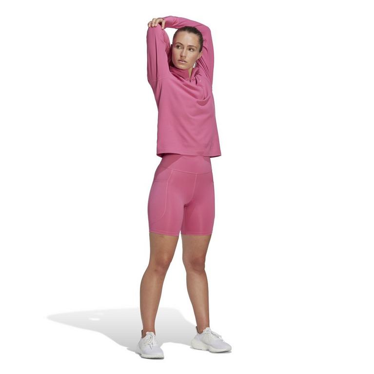 Rose - adidas - Own the Run Half-Zip Sweatshirt Womens - 4