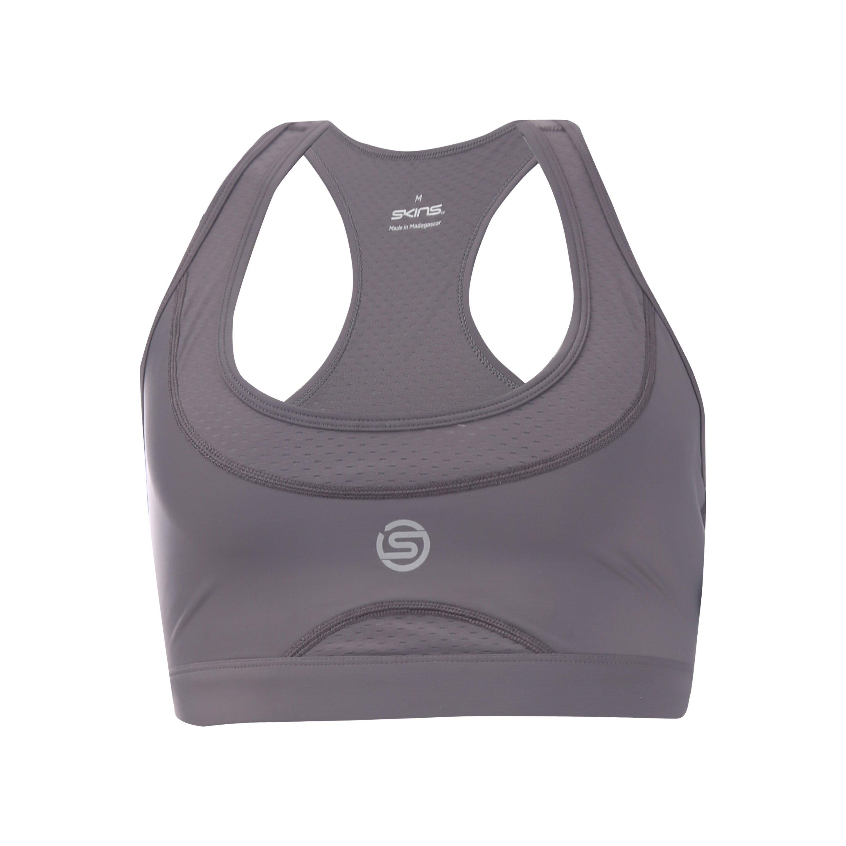 Charcoal - Skins - Women's Elite Medium Impact Sports Bra - 1