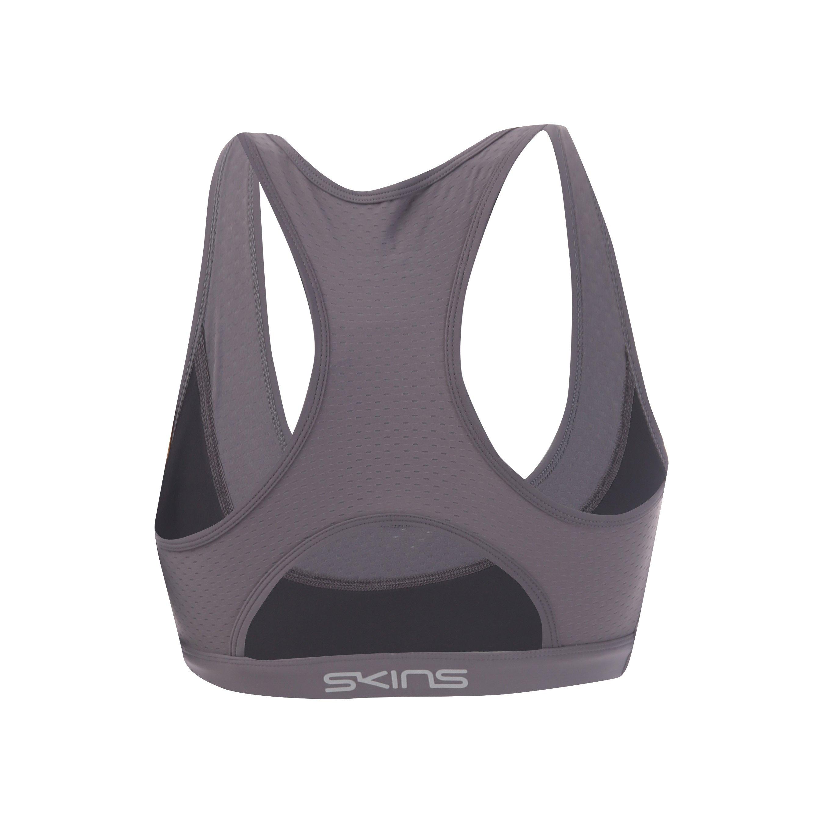 Charcoal - Skins - Women's Elite Medium Impact Sports Bra - 2