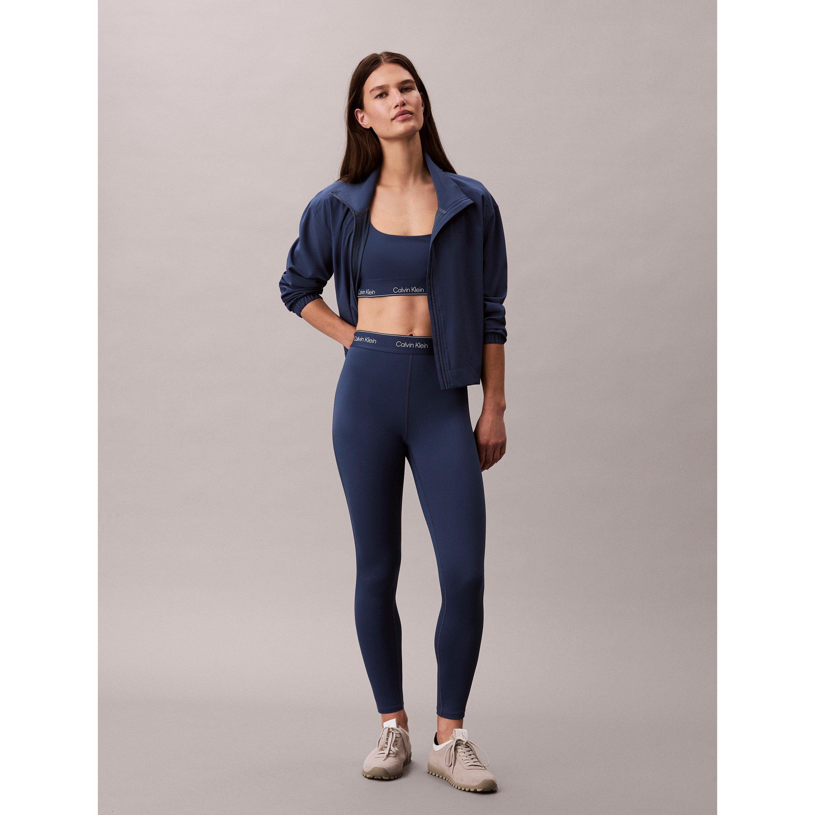 Dark Denim - Calvin Klein - Women's Medium Impact Sports Bra - 3