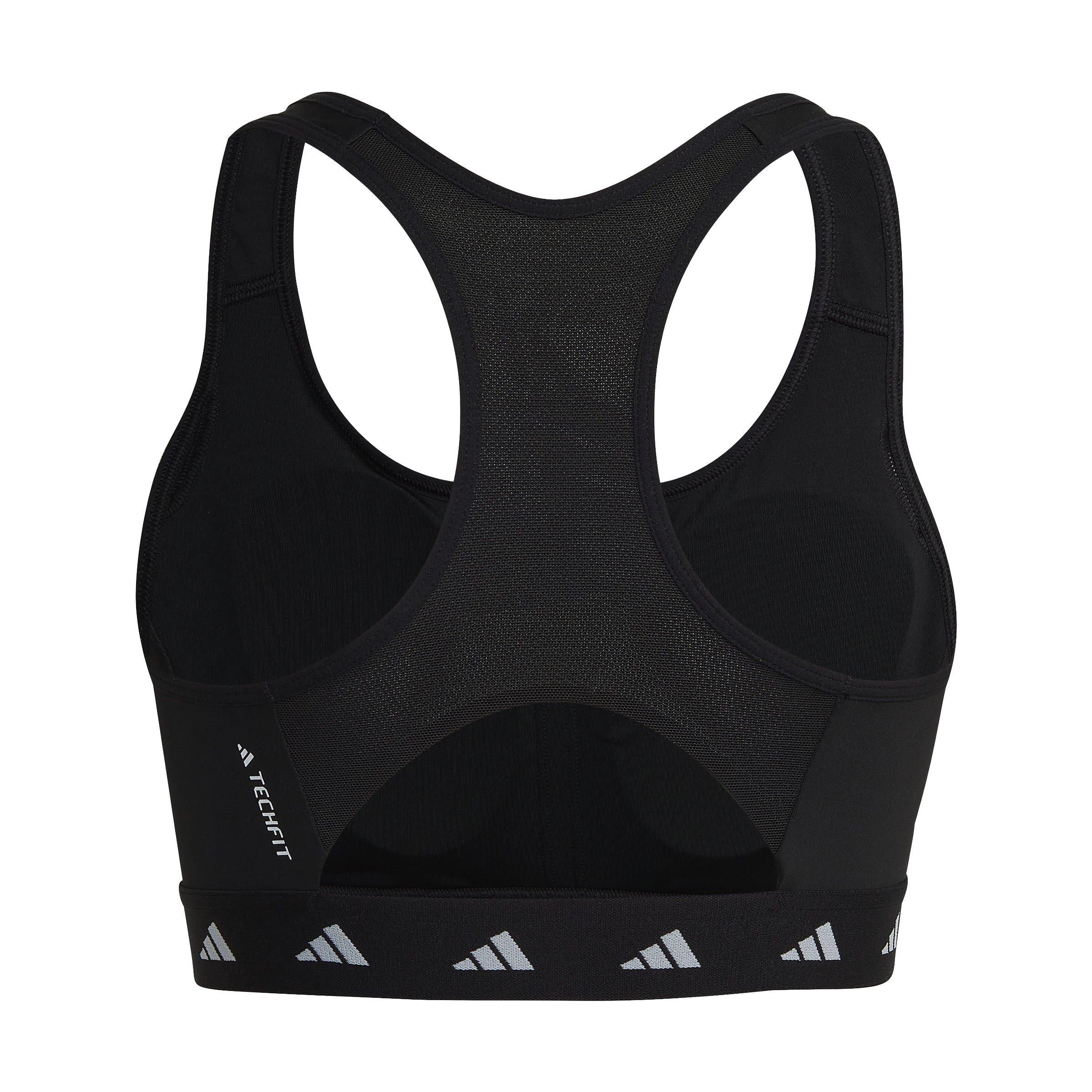 Schwarz - adidas - Power Medium Impact Sports Bra - 2