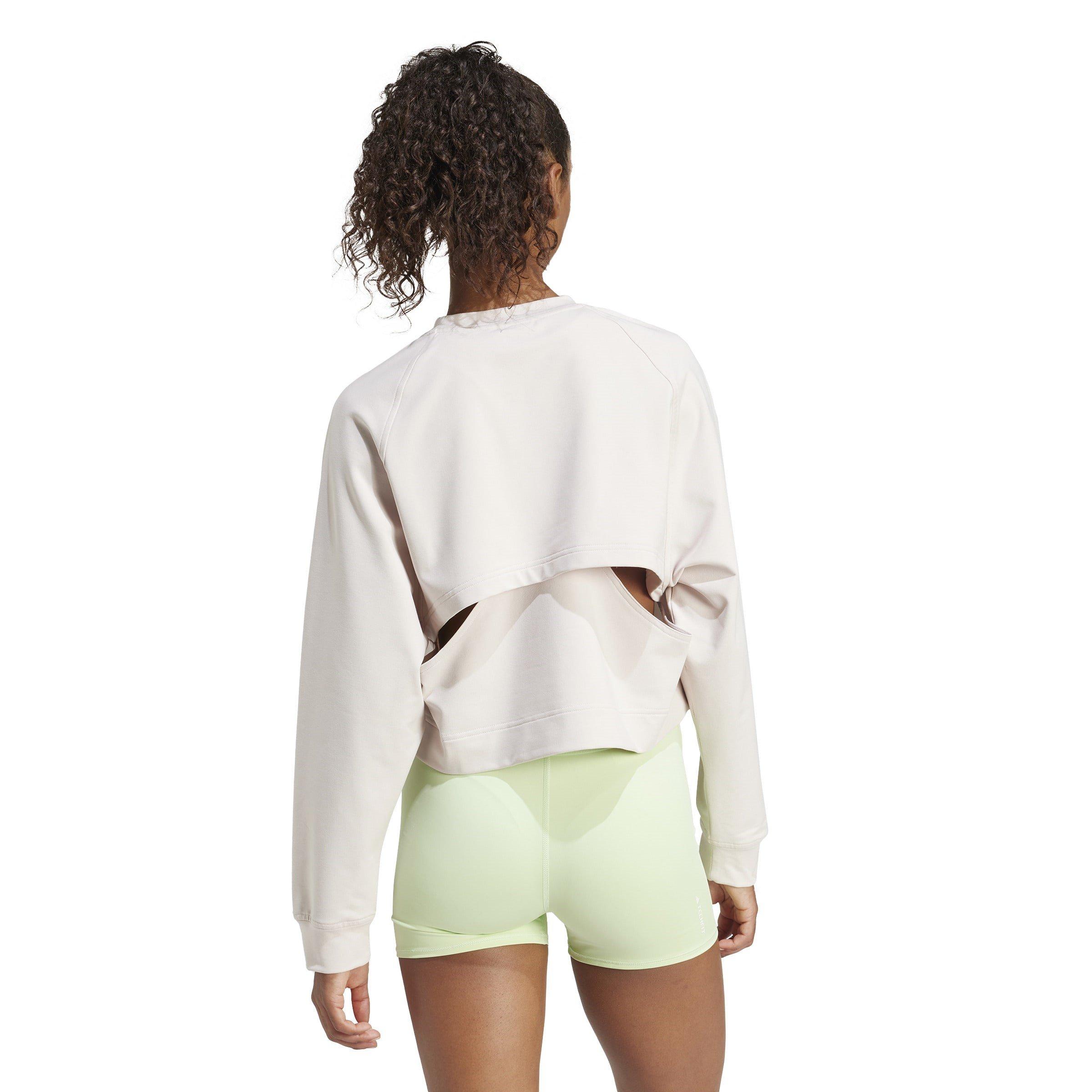 Putmau/Black - adidas - Power Cover Up Long-Sleeve Performance Gym Top - 3