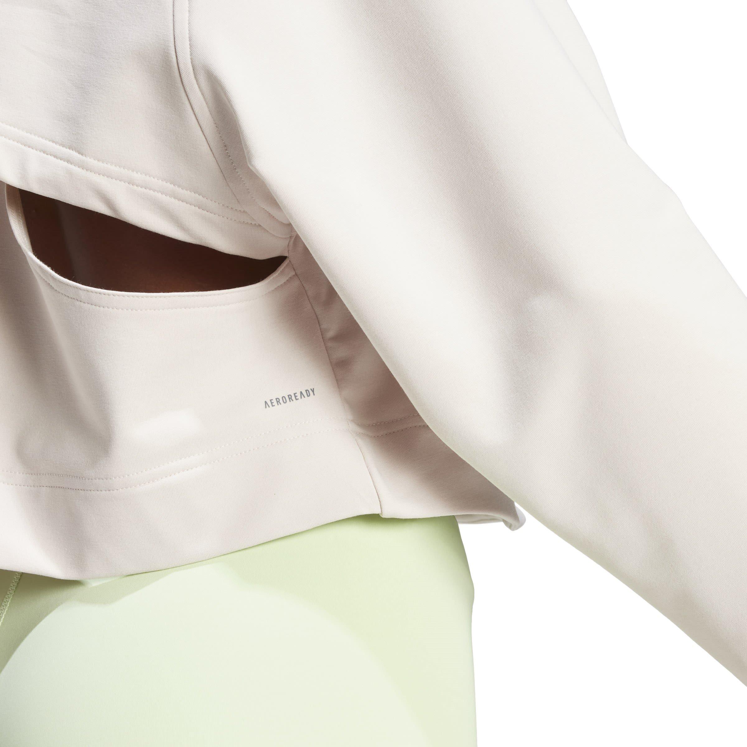 Putmau/Black - adidas - Power Cover Up Long-Sleeve Performance Gym Top - 6