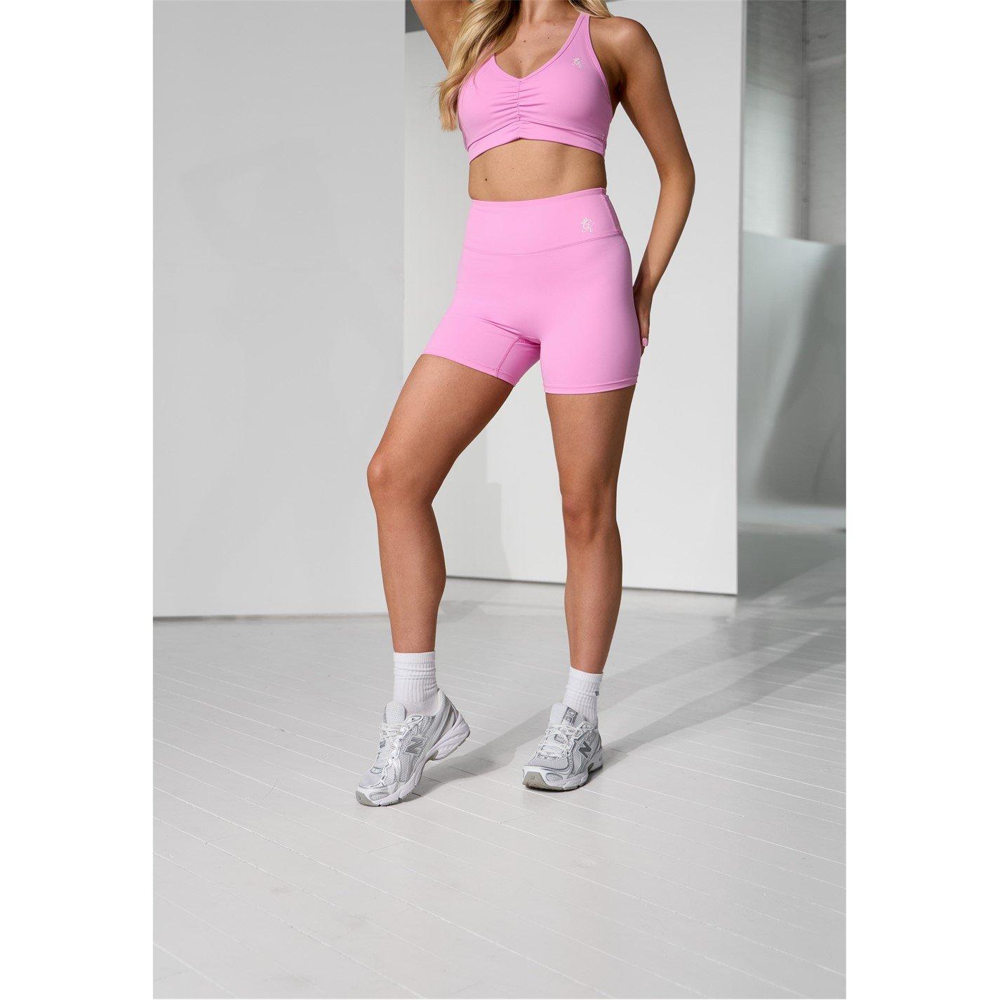 Pink - Gym King - Womens Scrunch Bubblegum Pink Low Impact Sports Bra - 3