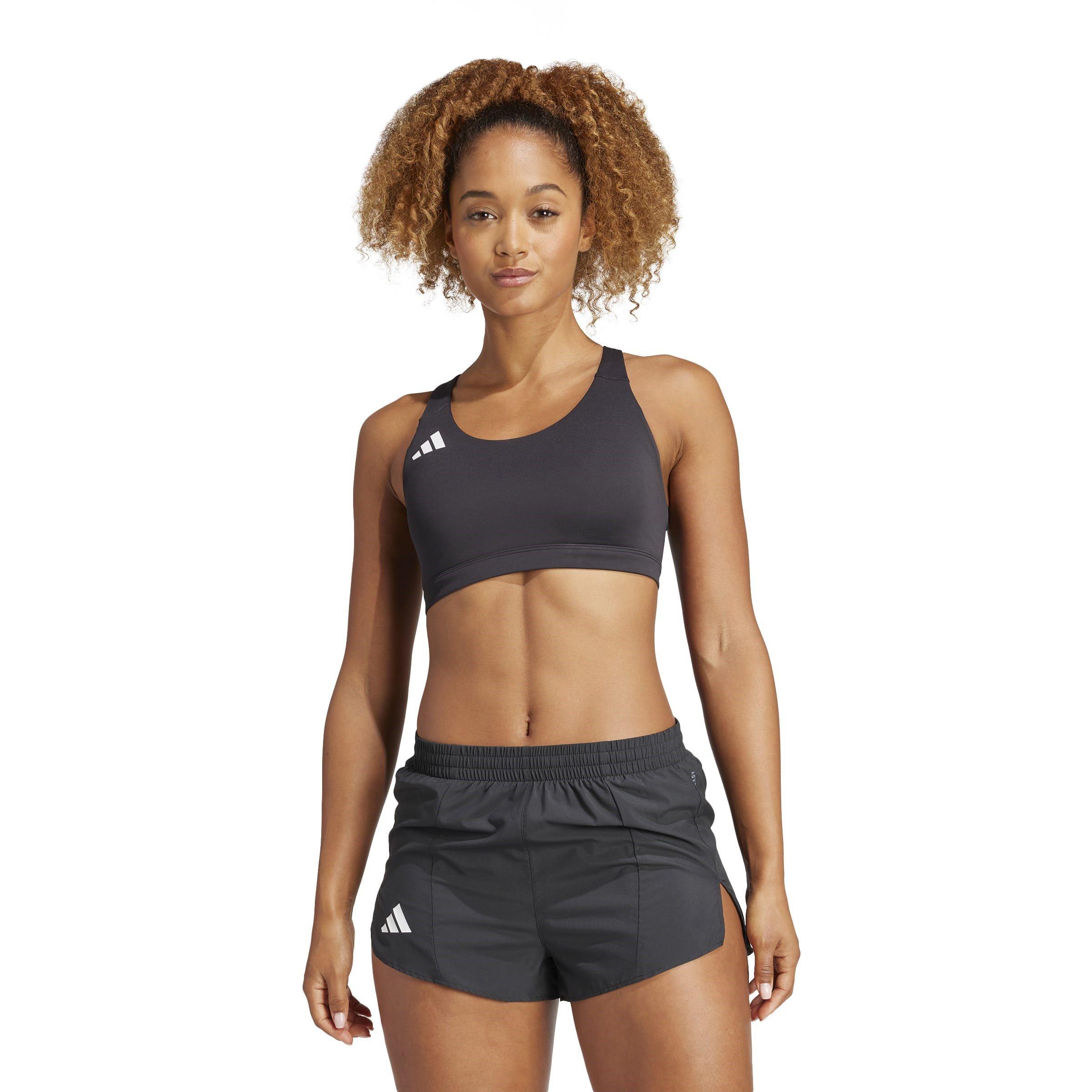Black - adidas - Adizero Essentials Run Womens Medium Support Bra - 3