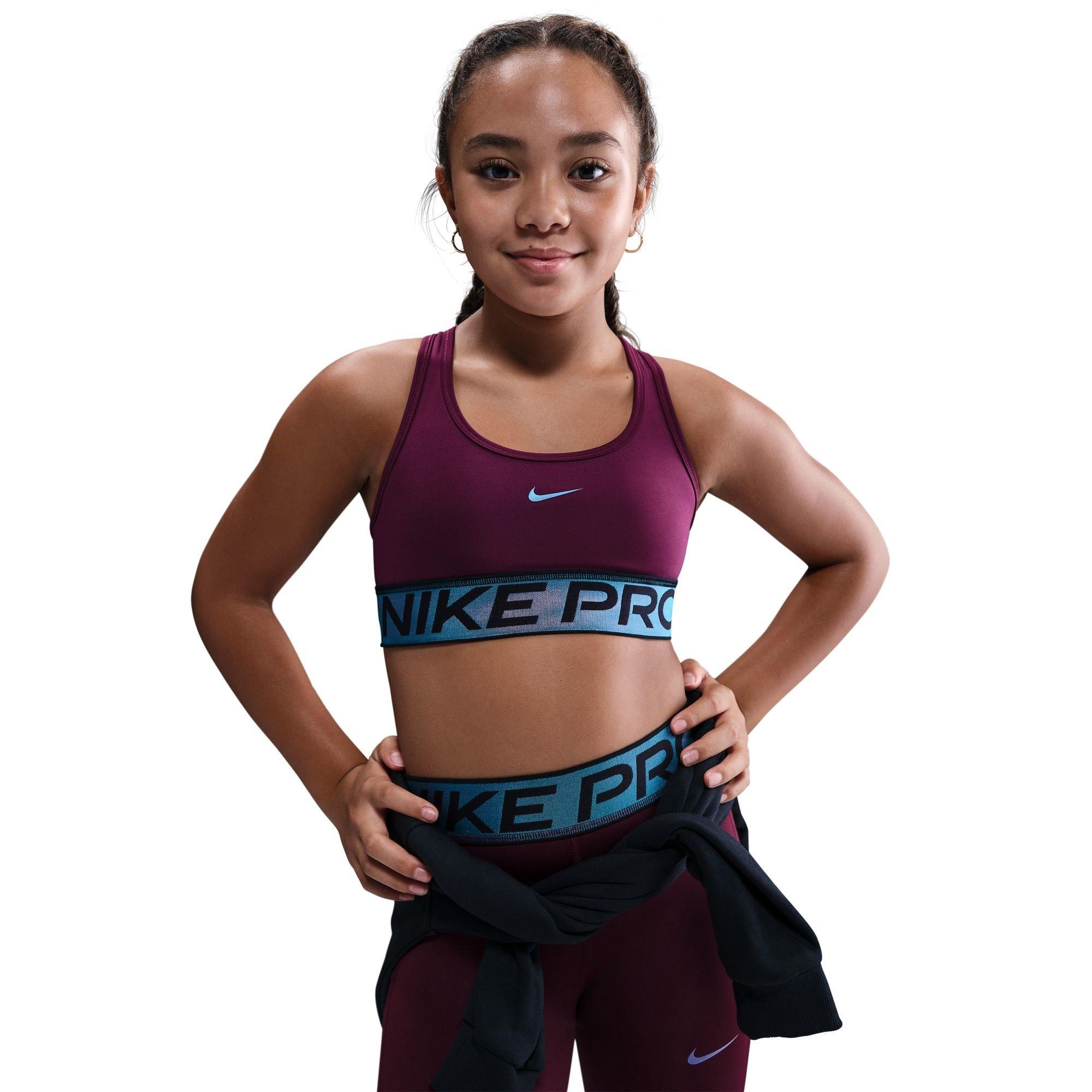 Nike Girls Pro S Bra Jn54 - Bordeaux - 5-6 (XS)