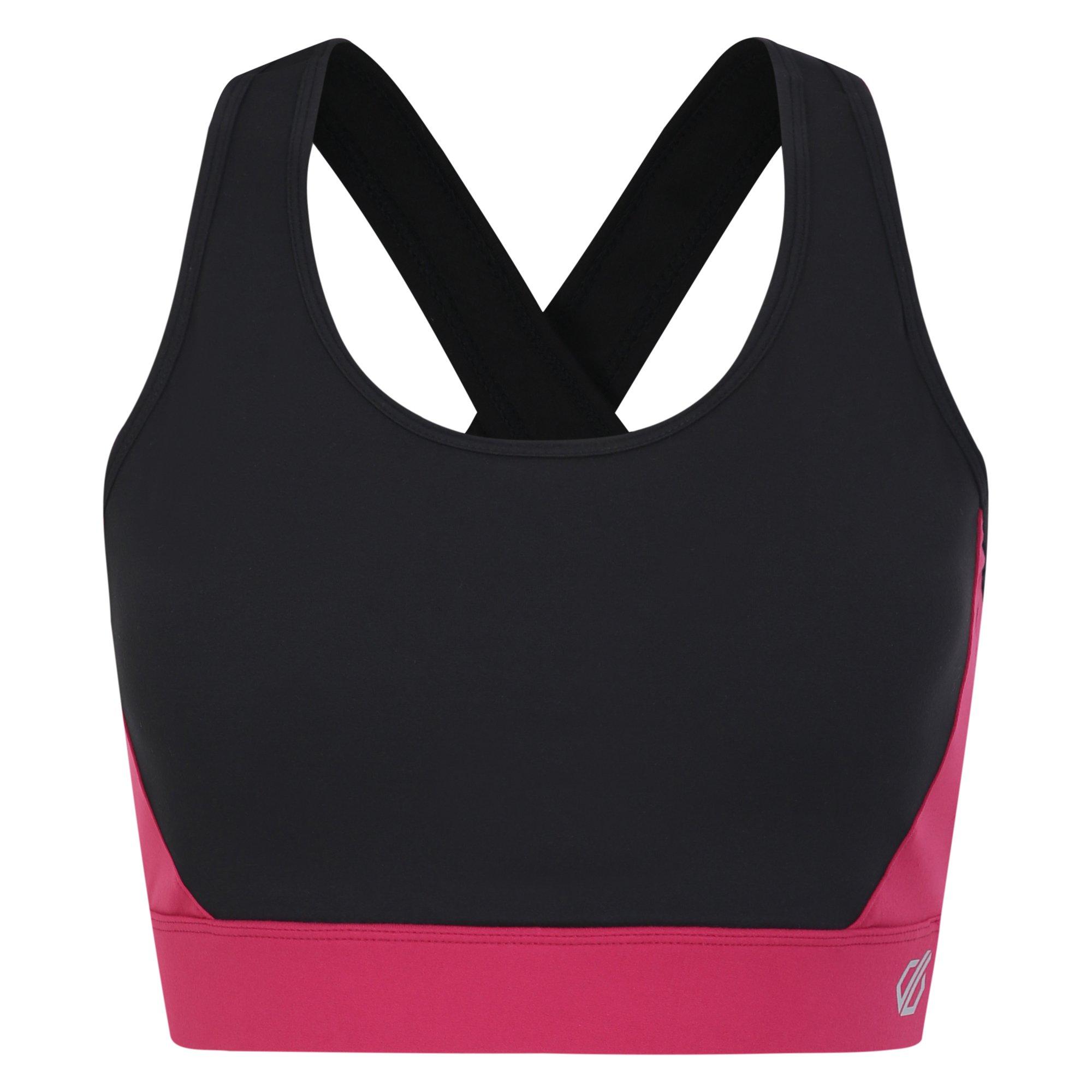 Black/BerryP - Dare 2b - Swift Medium Impact Sports Bra - 1