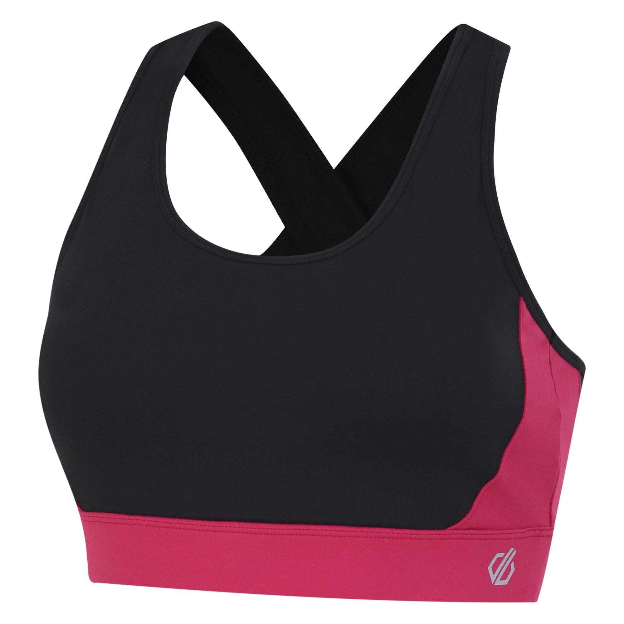 Black/BerryP - Dare 2b - Swift Medium Impact Sports Bra - 2