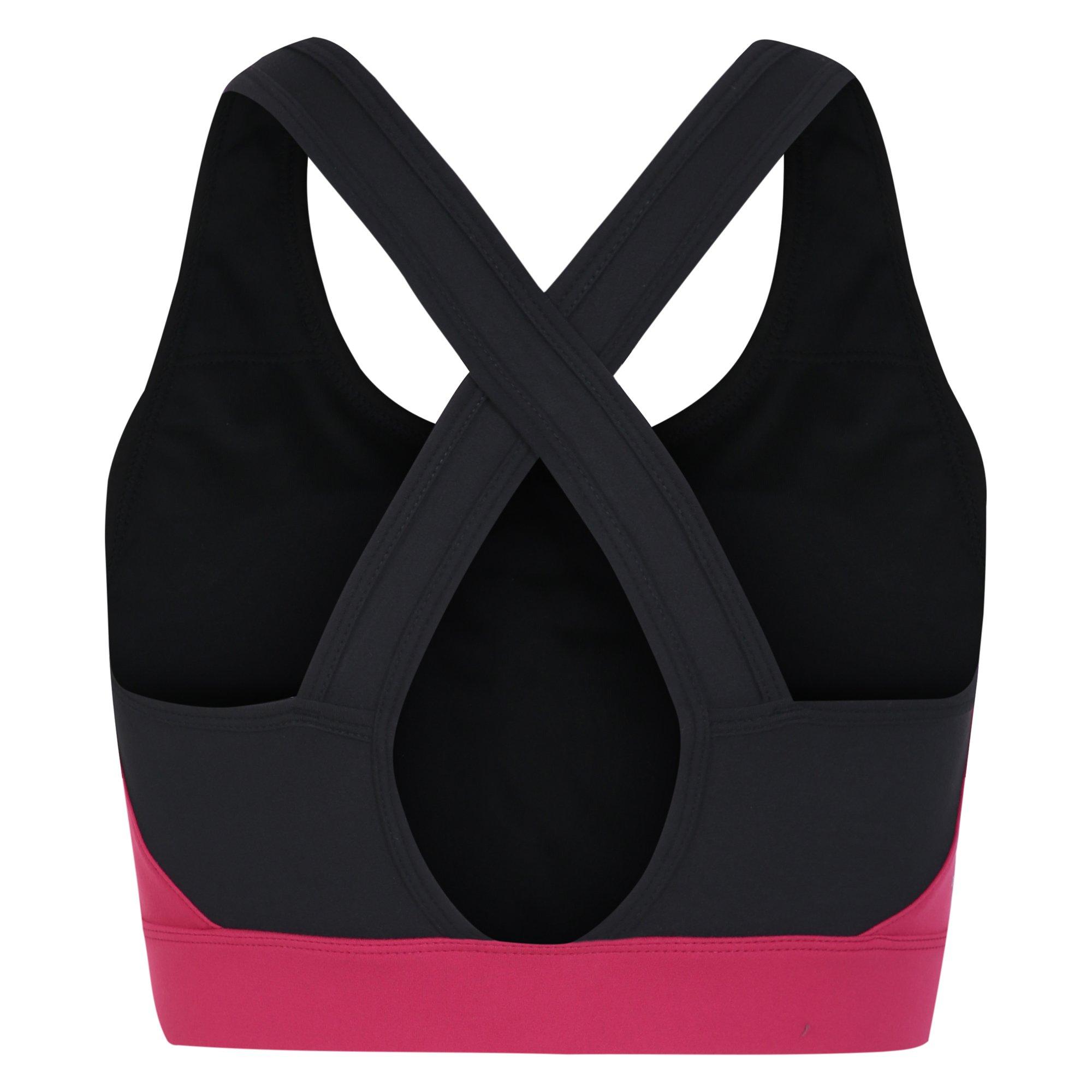 Black/BerryP - Dare 2b - Swift Medium Impact Sports Bra - 3