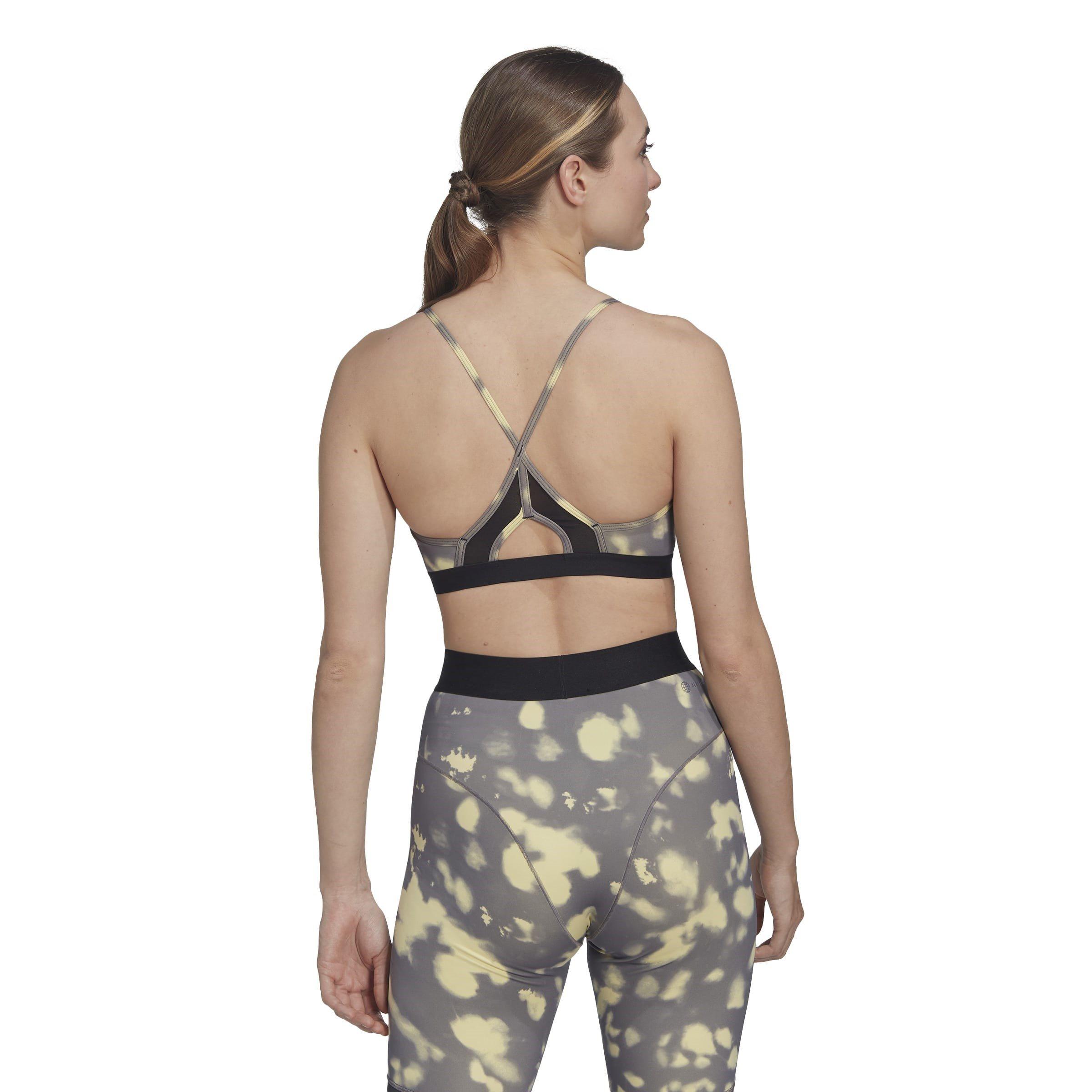 Yellow - adidas - Women's Hygl Medium Impact Sports Bra - 4