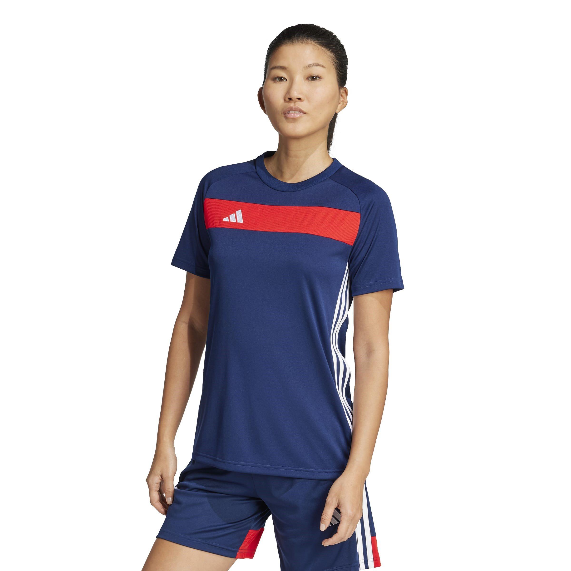 Marineblauw/Rood - adidas - Tiro 25 Essentials Jersey Womens - 3