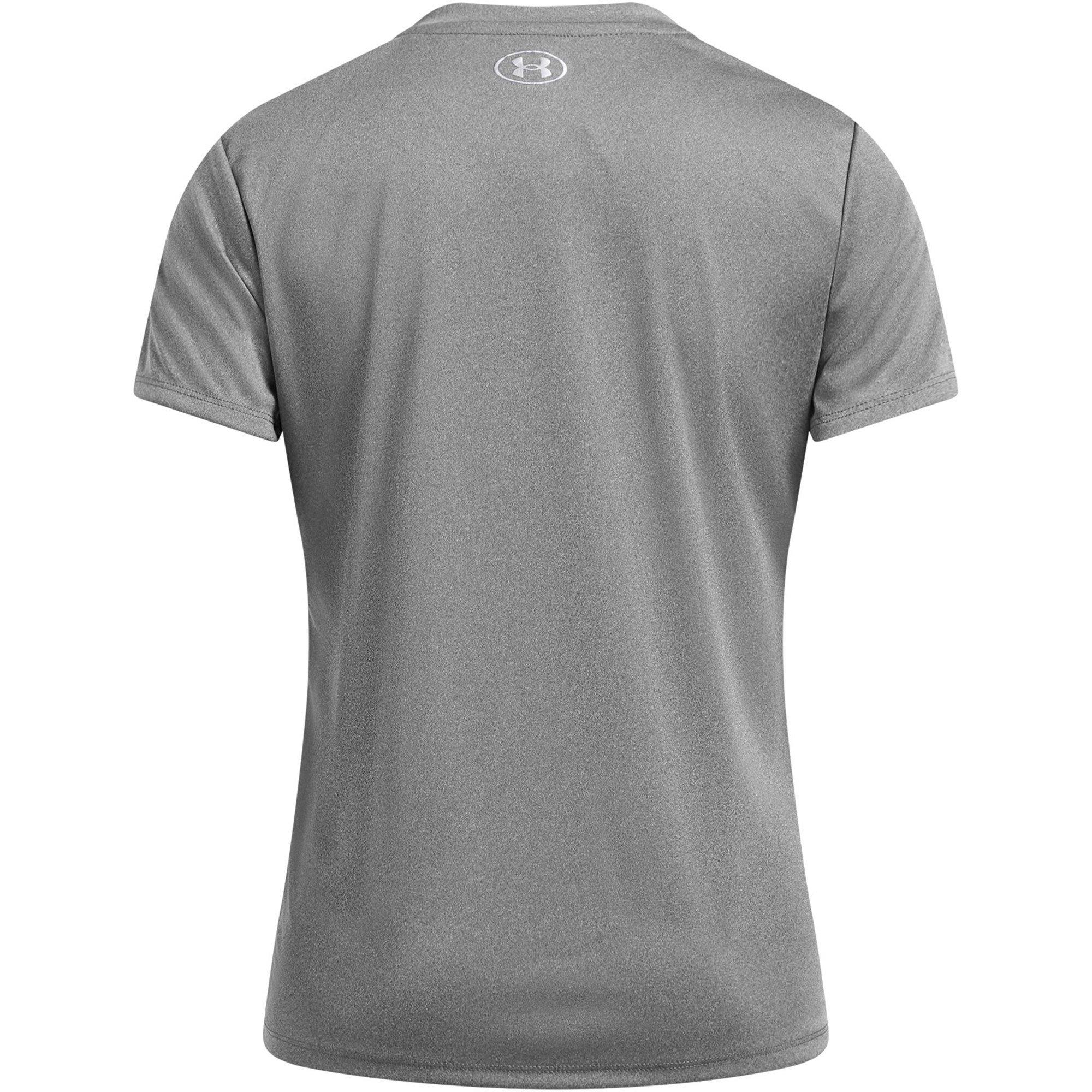 Castlerock/Silv - Under Armour - Velocity V-Neck Short Sleeve Tee Womens - 4
