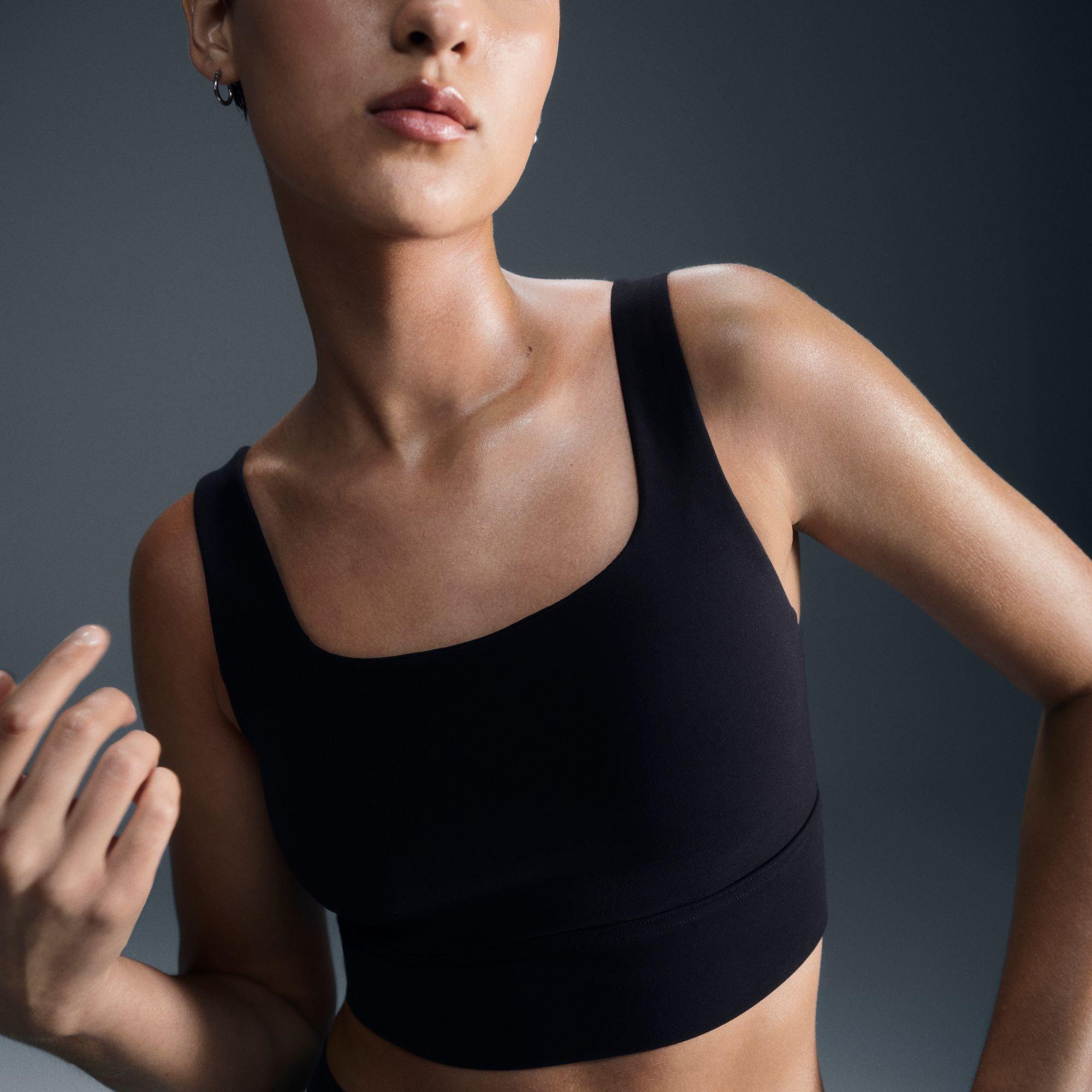 Black/Sail - Nike - Women's Non Wired Medium Impact Sports Bra - 12