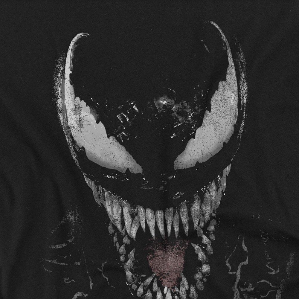 Black - Marvel - Venom Brock Large Face Long Sleeve T-Shirt Black - 2
