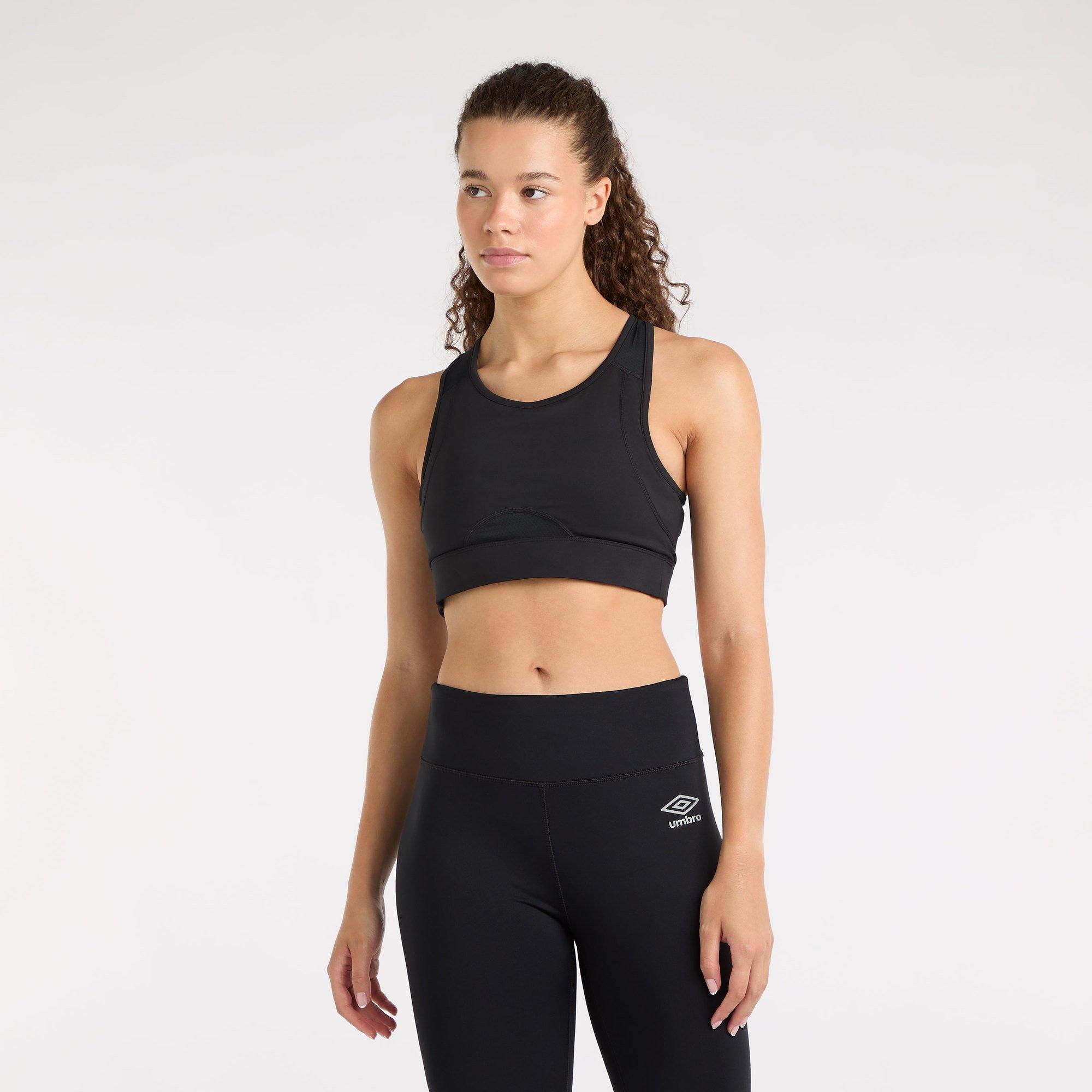 Black - Umbro - Train Medium Impact Sports Bra - 2