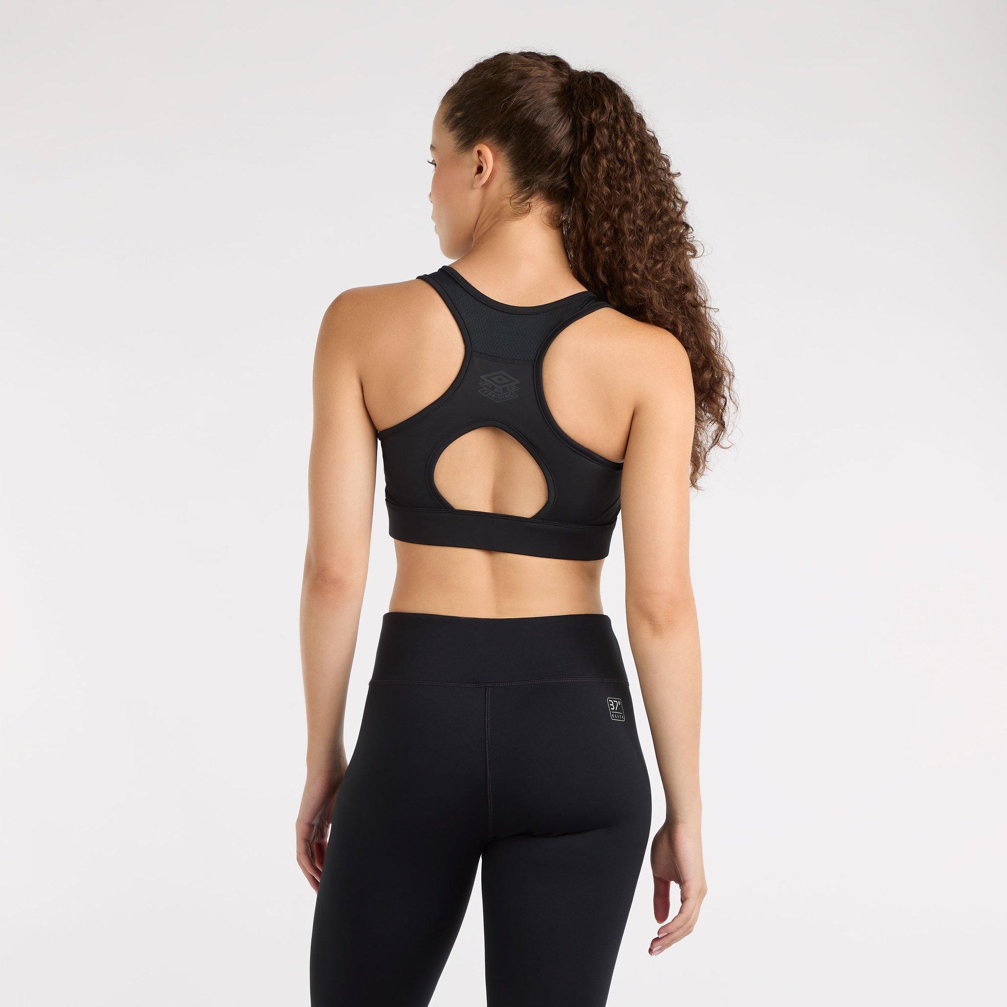 Black - Umbro - Train Medium Impact Sports Bra - 3