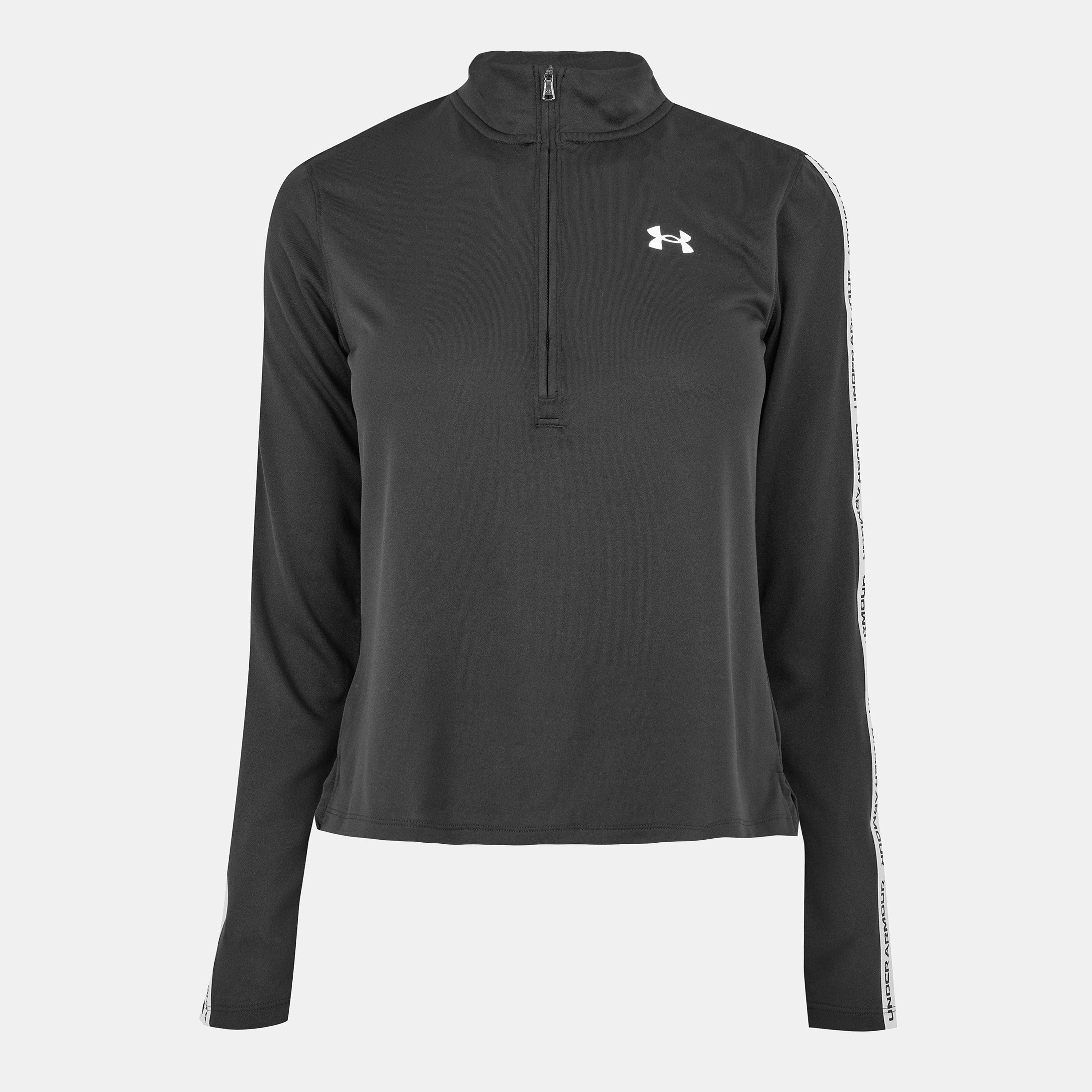 Black - Under Armour - Women's Tech Tape Zipped Long-Sleeve Performance Gym Top - 1