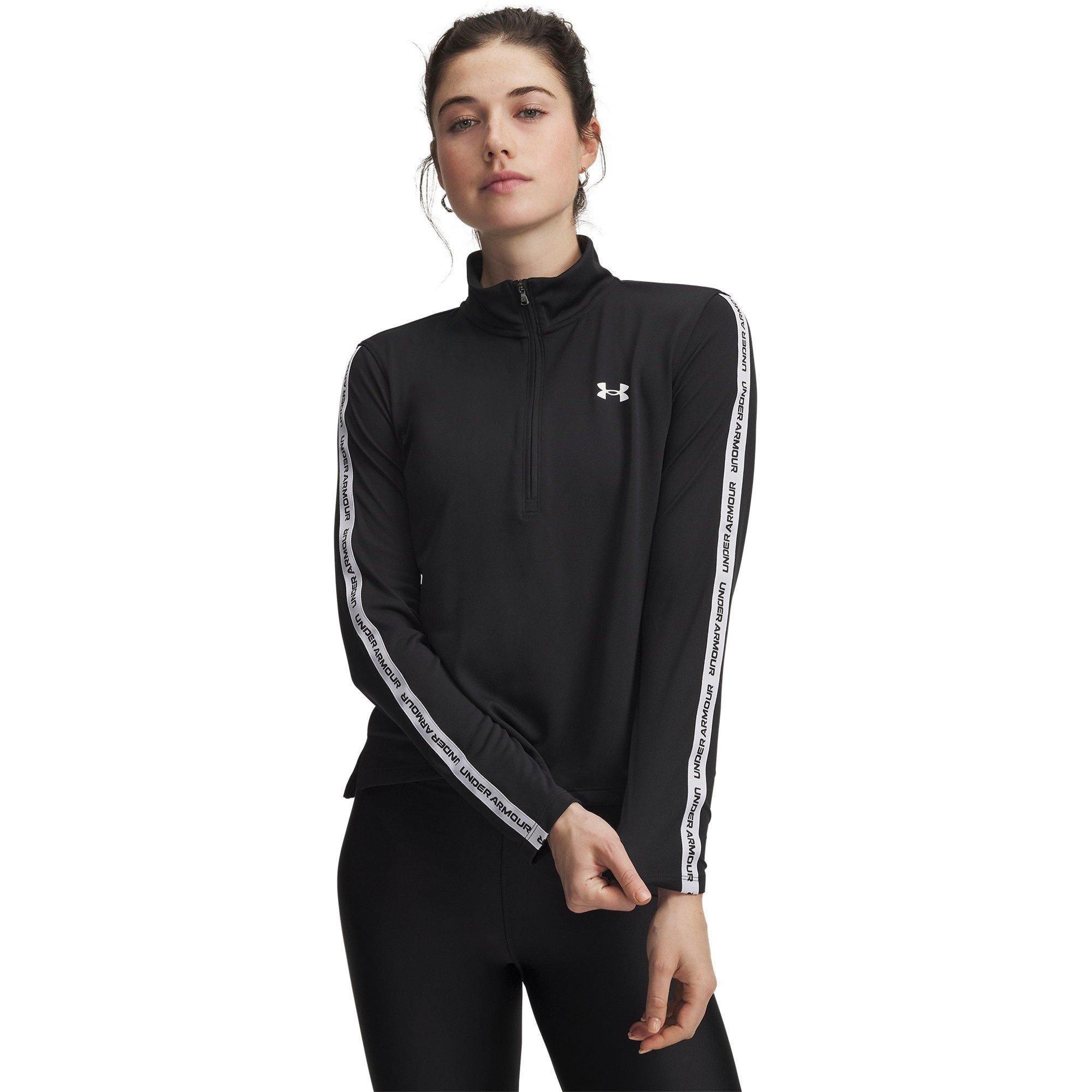 Zwart - Under Armour - Tech Tape Zipped Long-Sleeve Performance Gym Top - 3