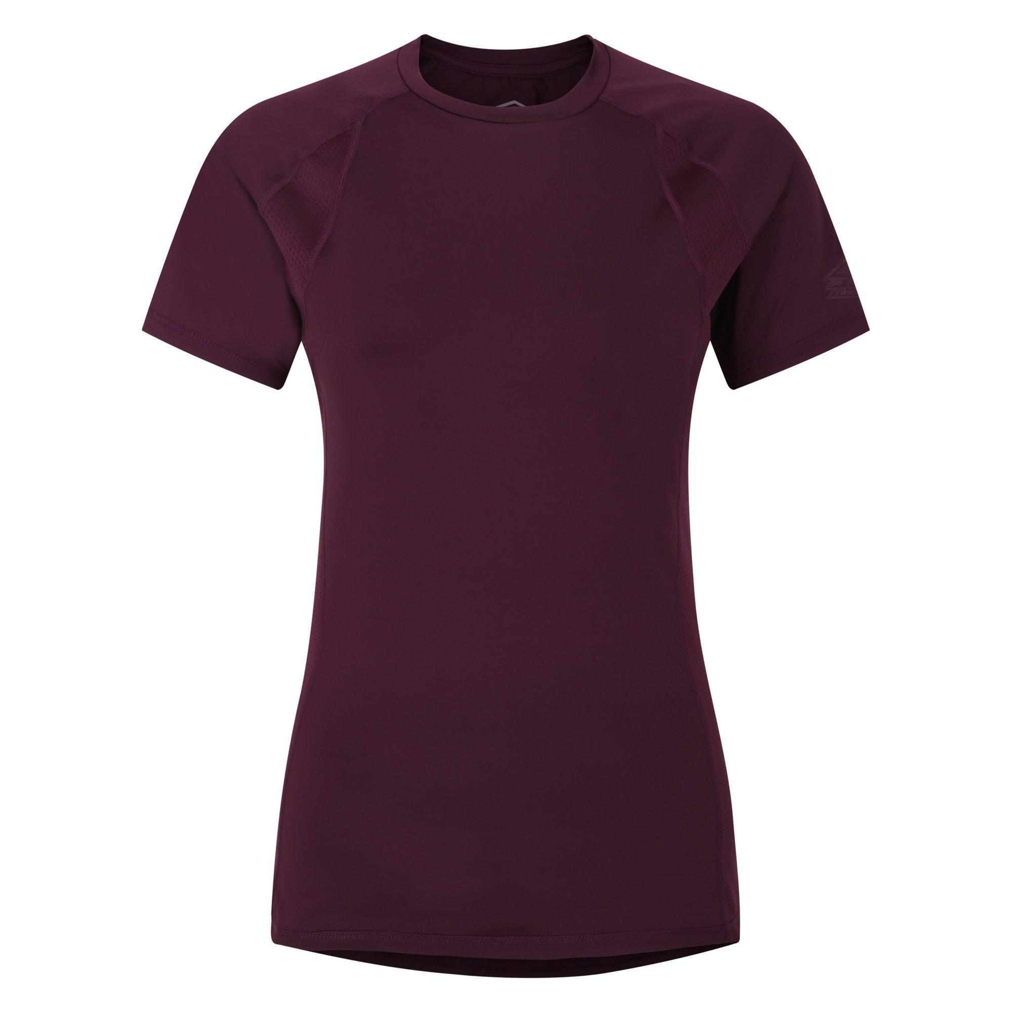 Potent Purple - Umbro - Women's Pro Poly Short-Sleeve Performance Gym Top - 1