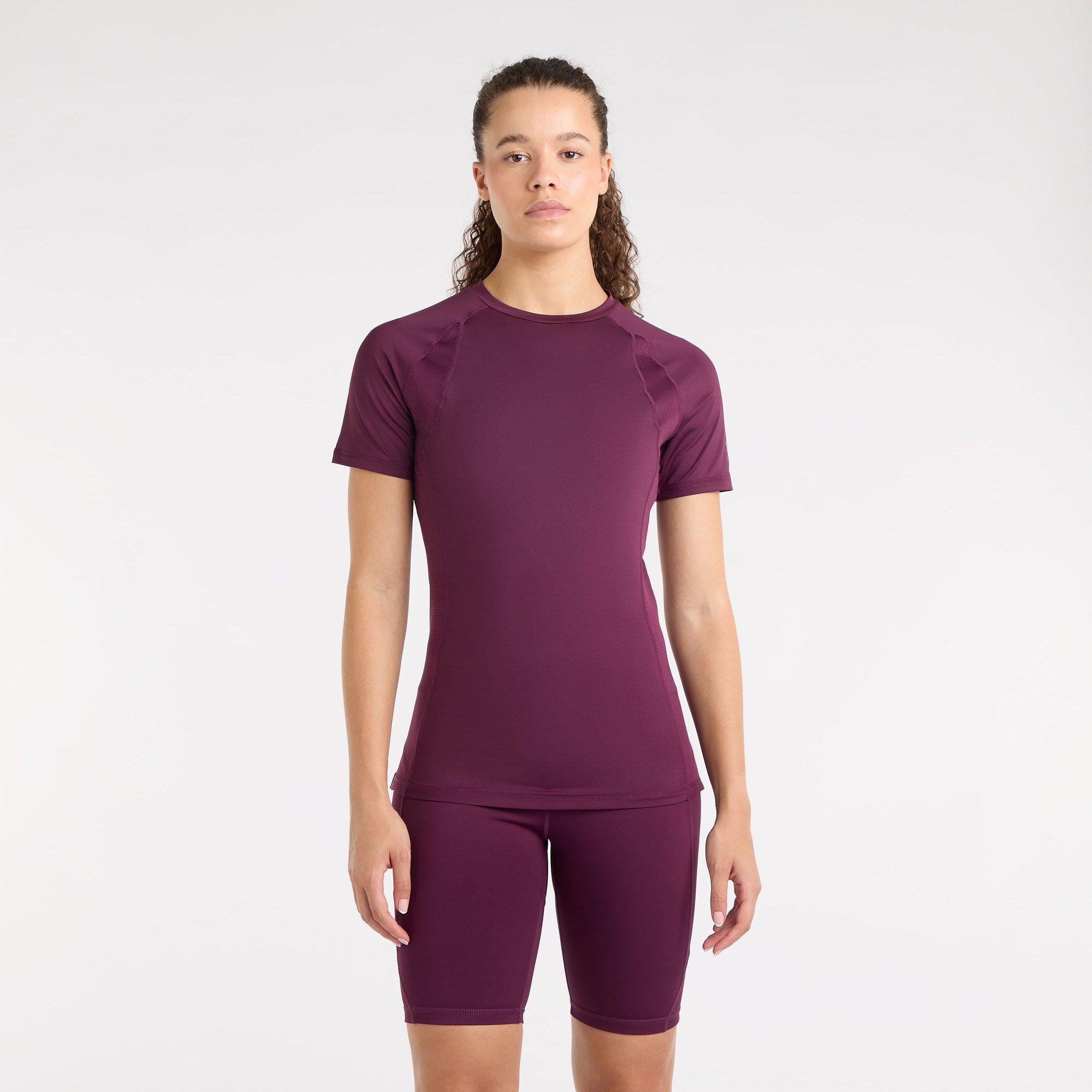 Potent Purple - Umbro - Pro Poly Short-Sleeve Performance Gym Top - 2
