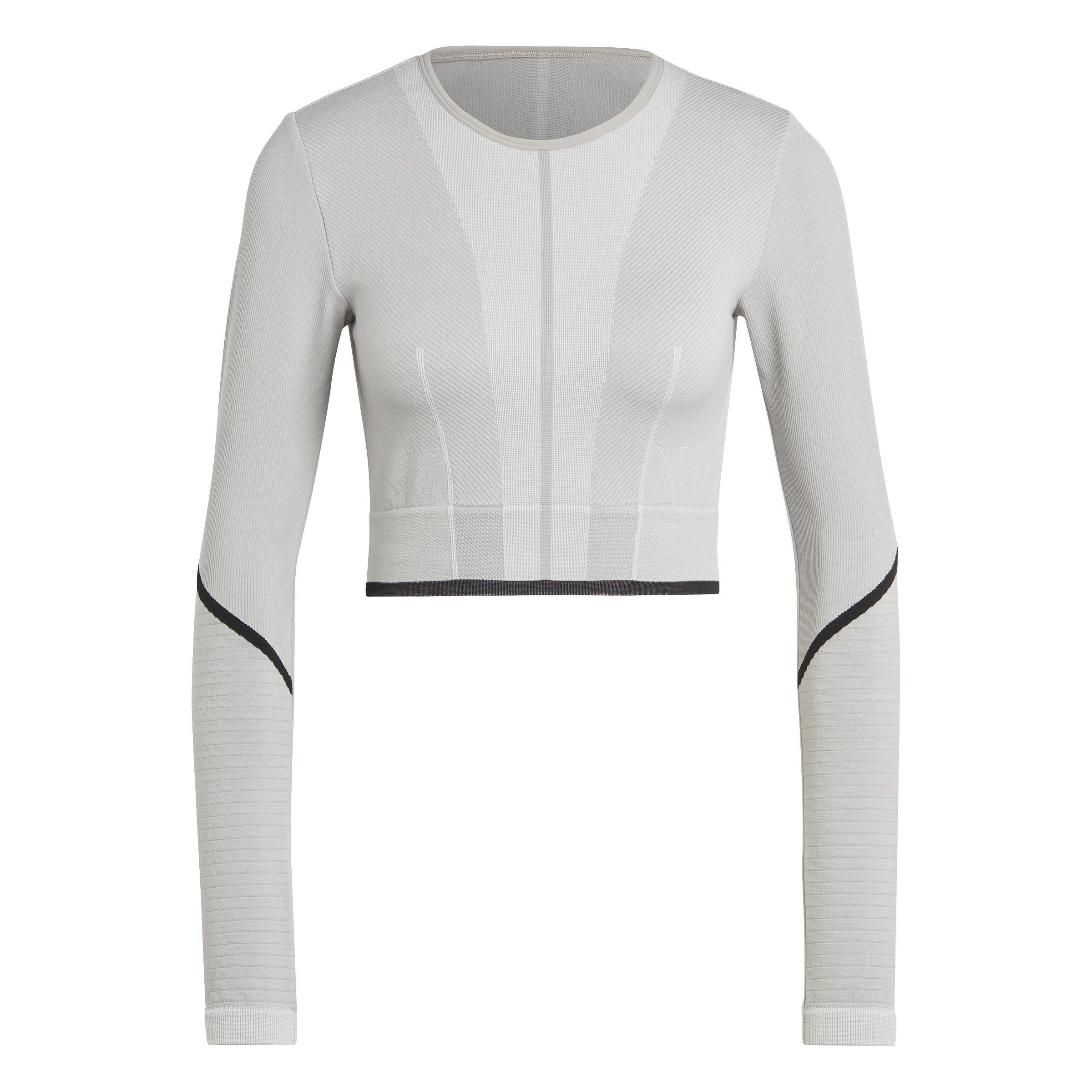 adidas Women's Cropped Long-Sleeve Performance Gym Top | FRASERS