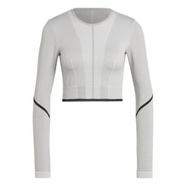 adidas Cropped Long-Sleeve Performance Gym Top