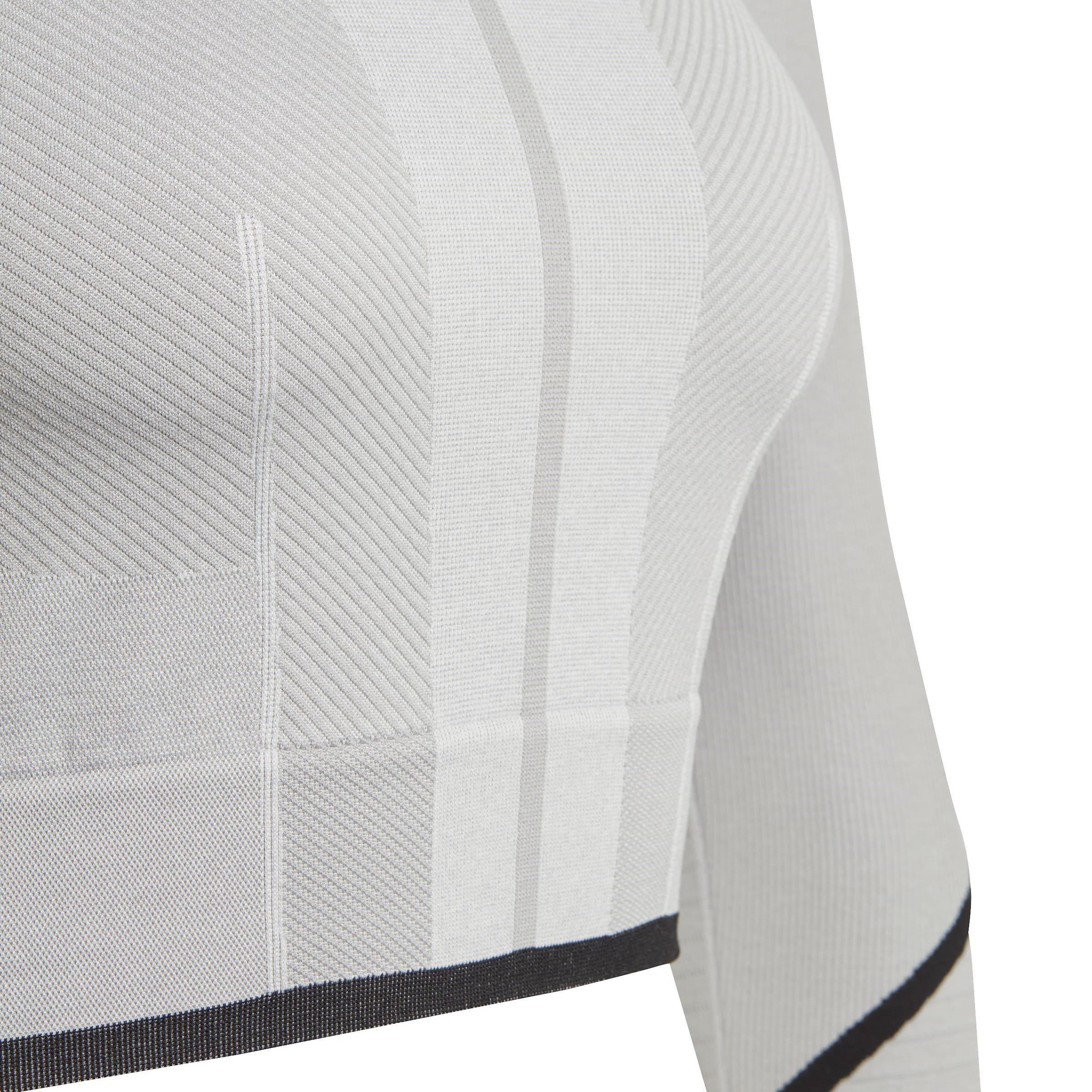 Mgh Solid Grey - adidas - Cropped Long-Sleeve Performance Gym Top - 3