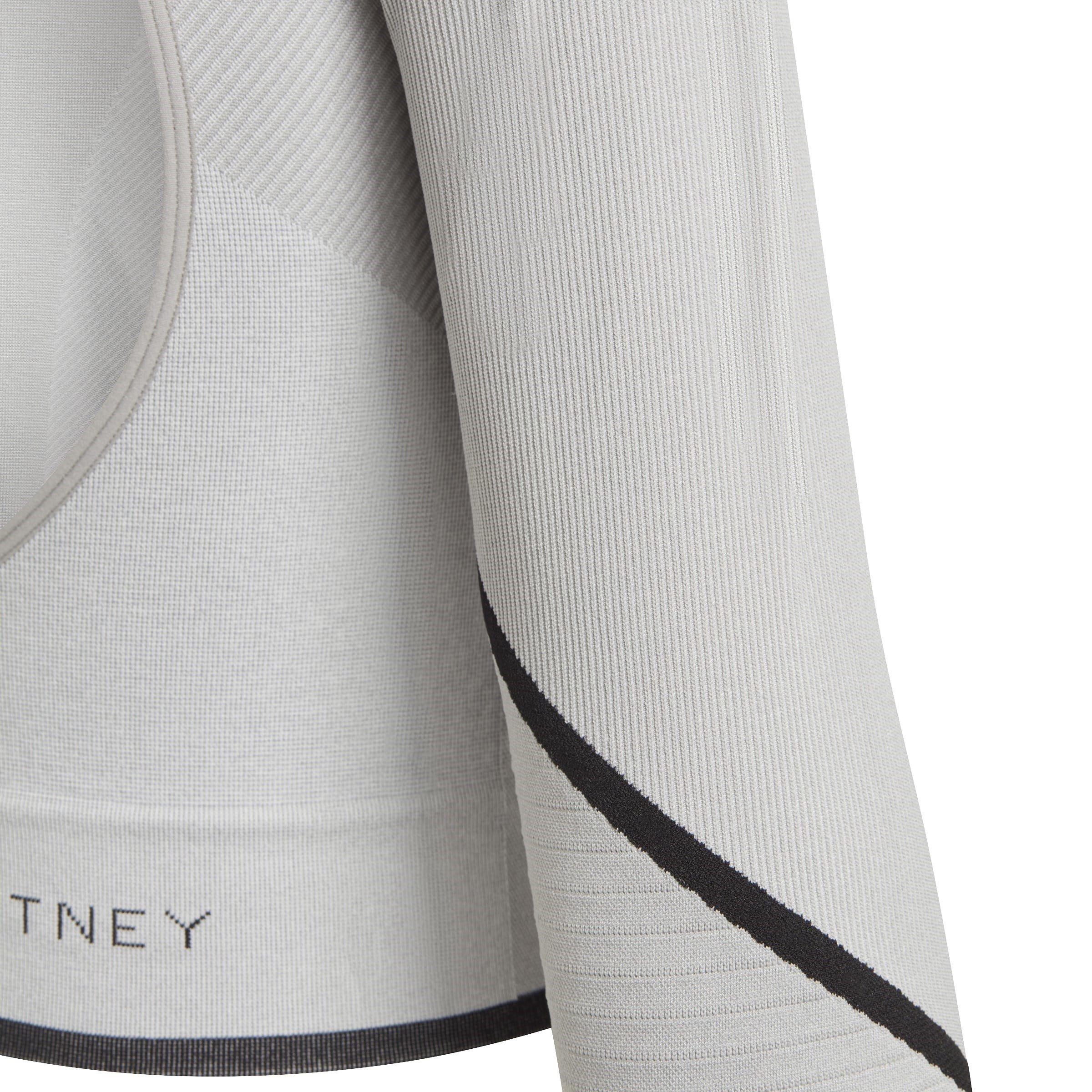 Mgh Solid Grey - adidas - Cropped Long-Sleeve Performance Gym Top - 5