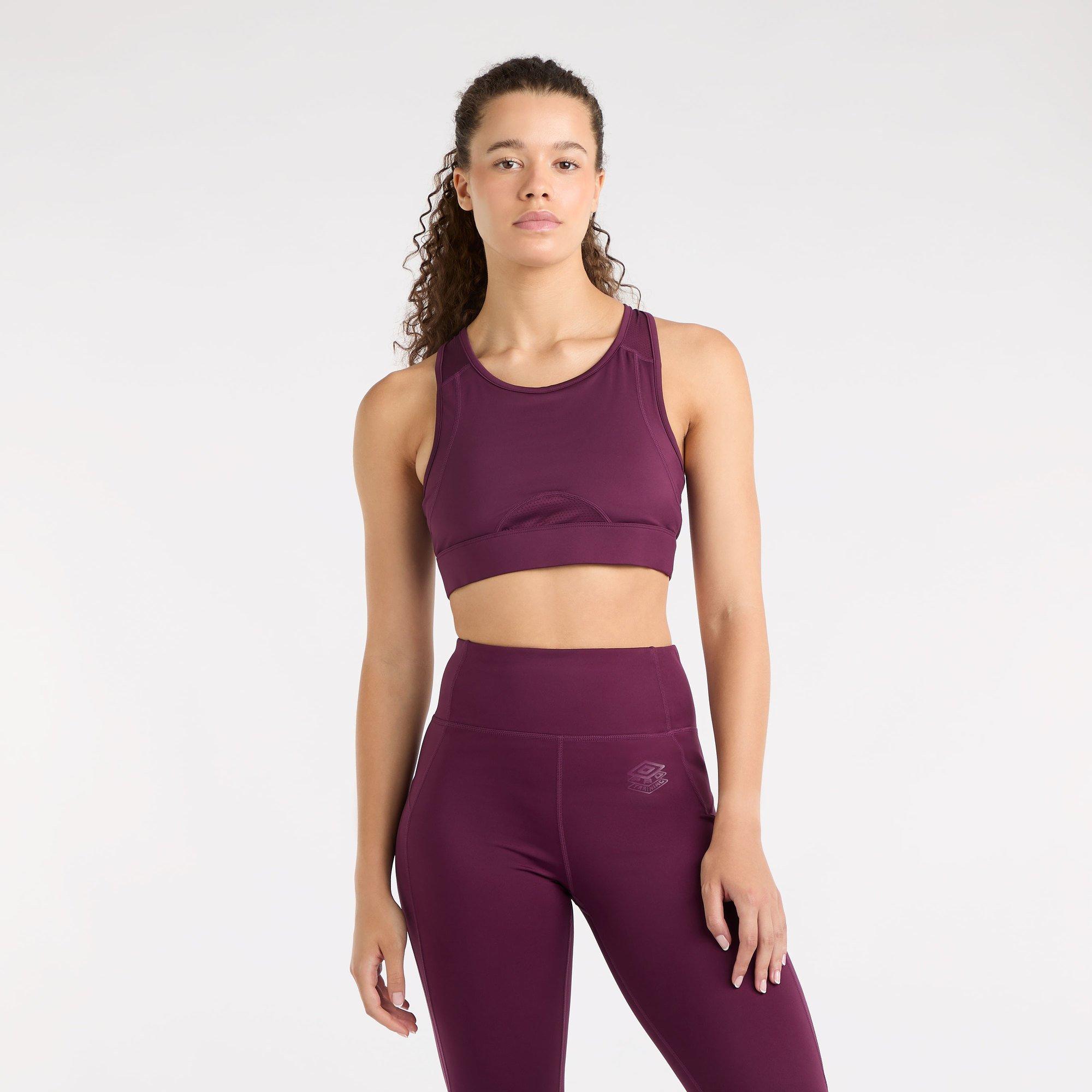 Potent Purple - Umbro - Medium Impact Sports Bra - 2