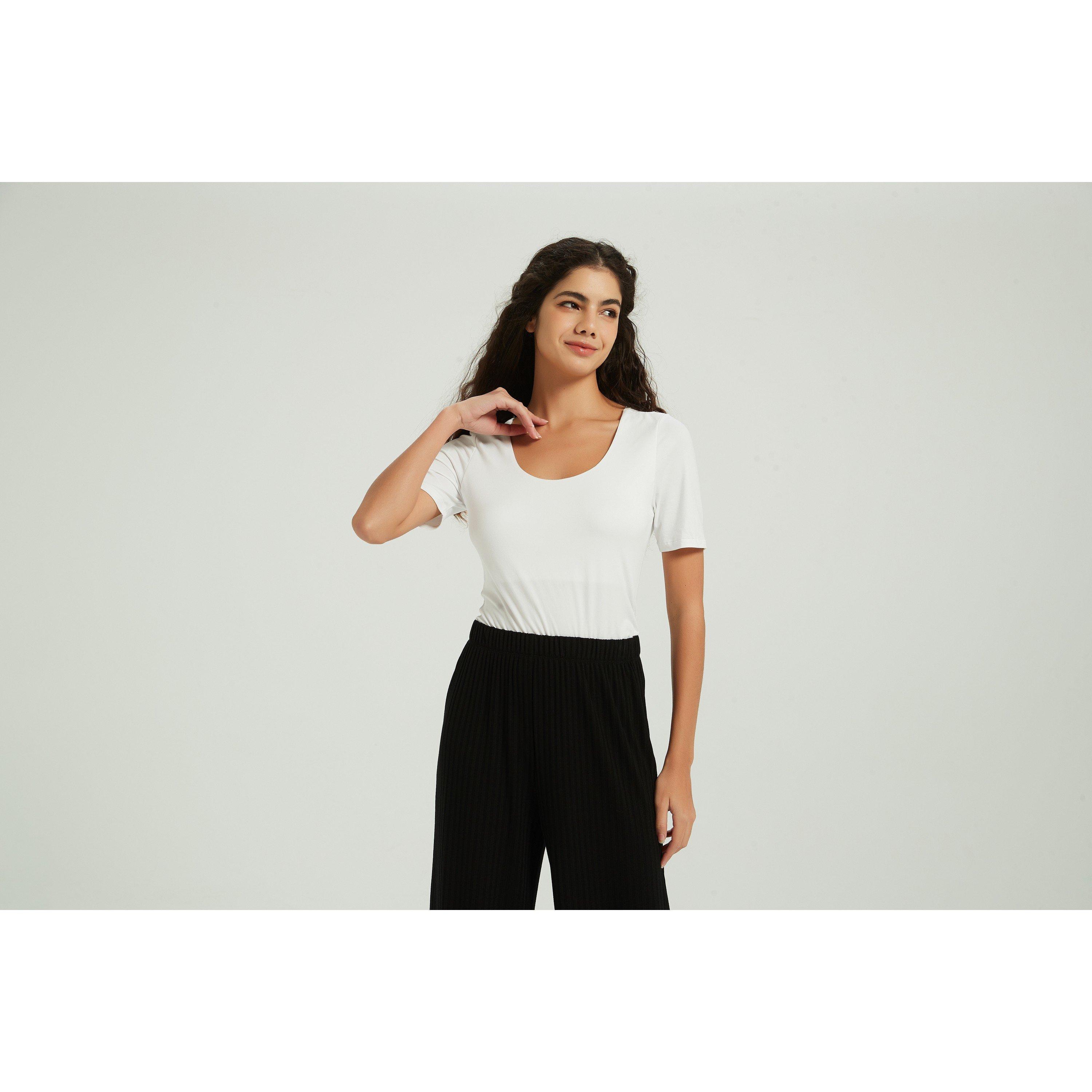 Weiß - Be You - Scoop Neck Bodysuit Womens - 5