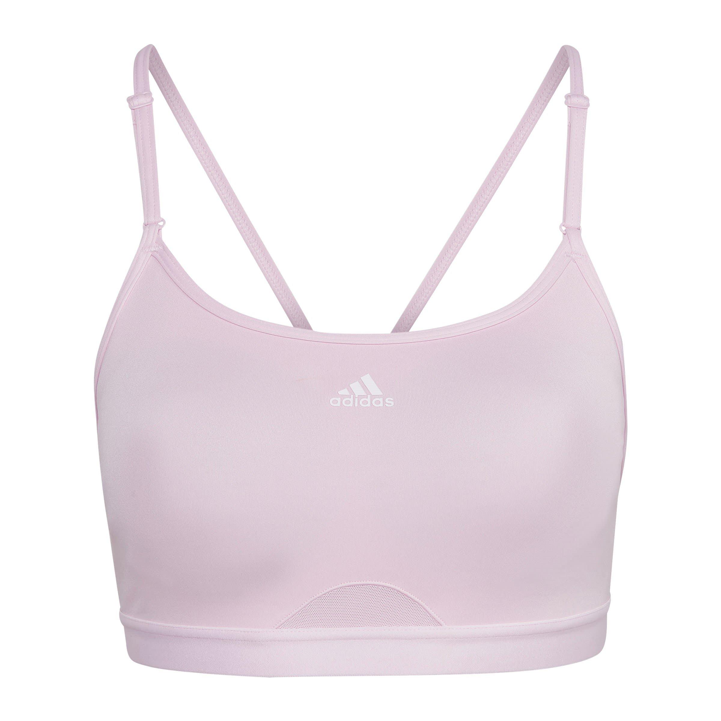 Adidas Women's Aeroreact Low Impact Sports Bra - Pink - 38B