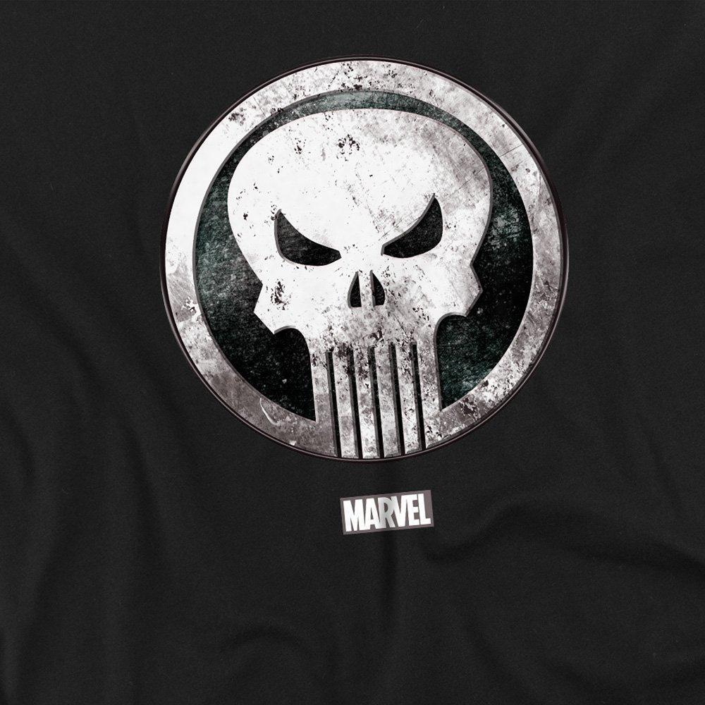 Black - Punisher - The Punisher Badge Skull Mens T-Shirt Black - 2