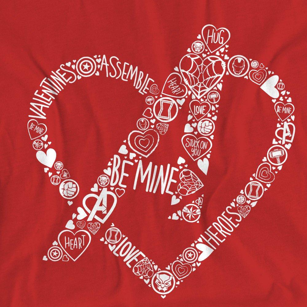 Red - Marvel - Avengers Heart Be Mine T-Shirt Red - 2