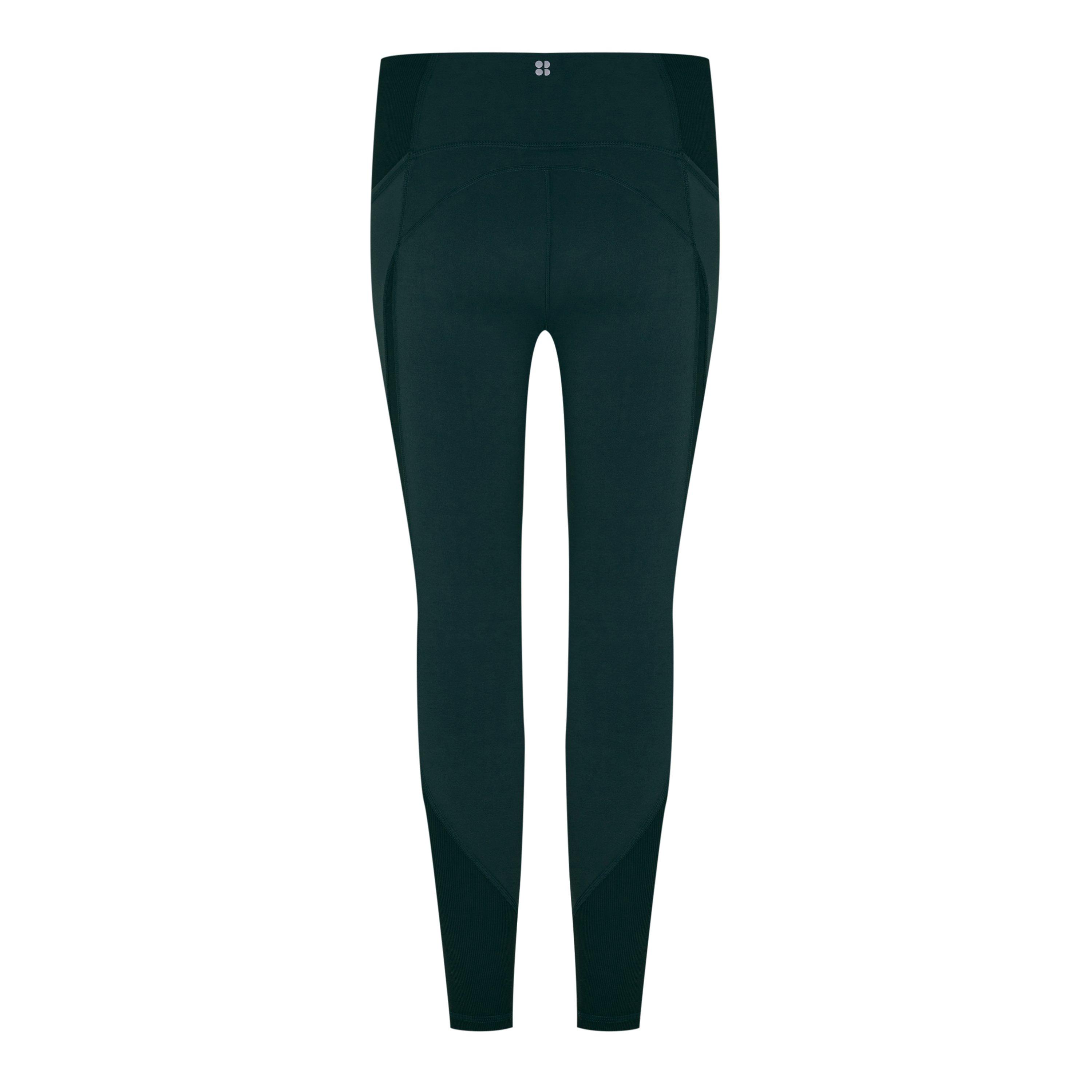 Trek Green - Sweaty Betty - Super Soft Ribbed Yoga Leggings - 5