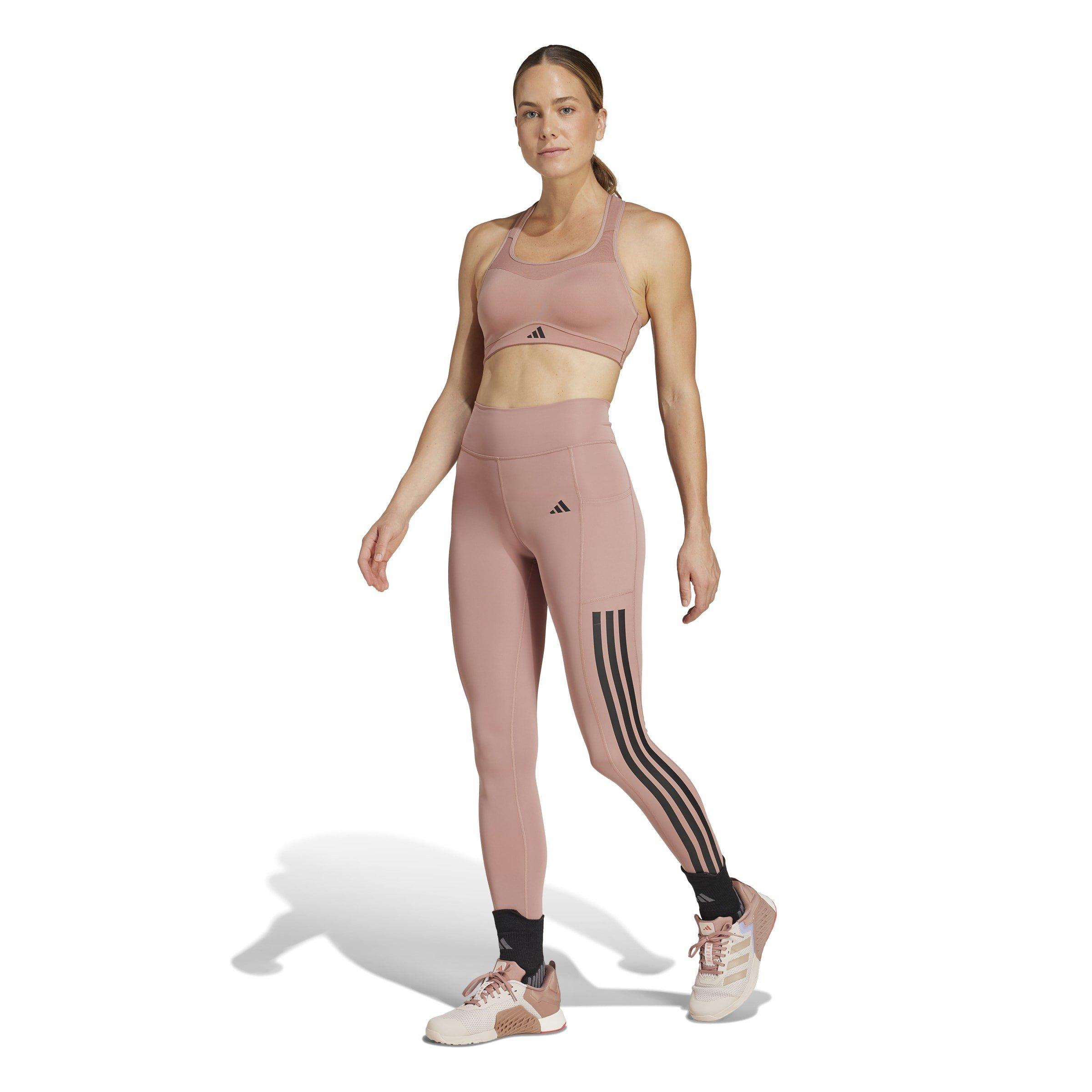 Warm Clay - adidas - TLRD Impact Training Womens High Support Sports Bra - 8