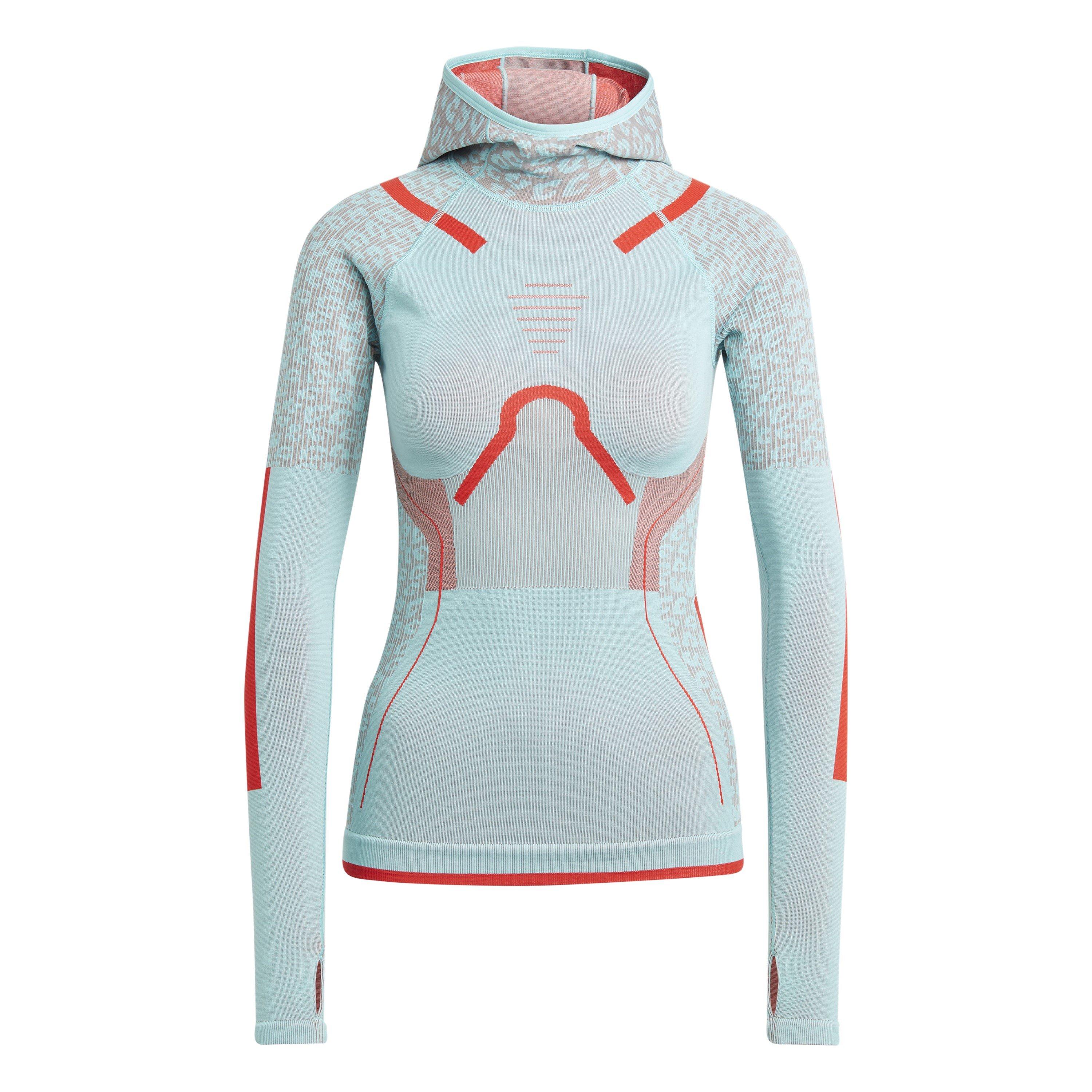 Green - adidas - Women's Long Sleeve Performance Hoodie - 1