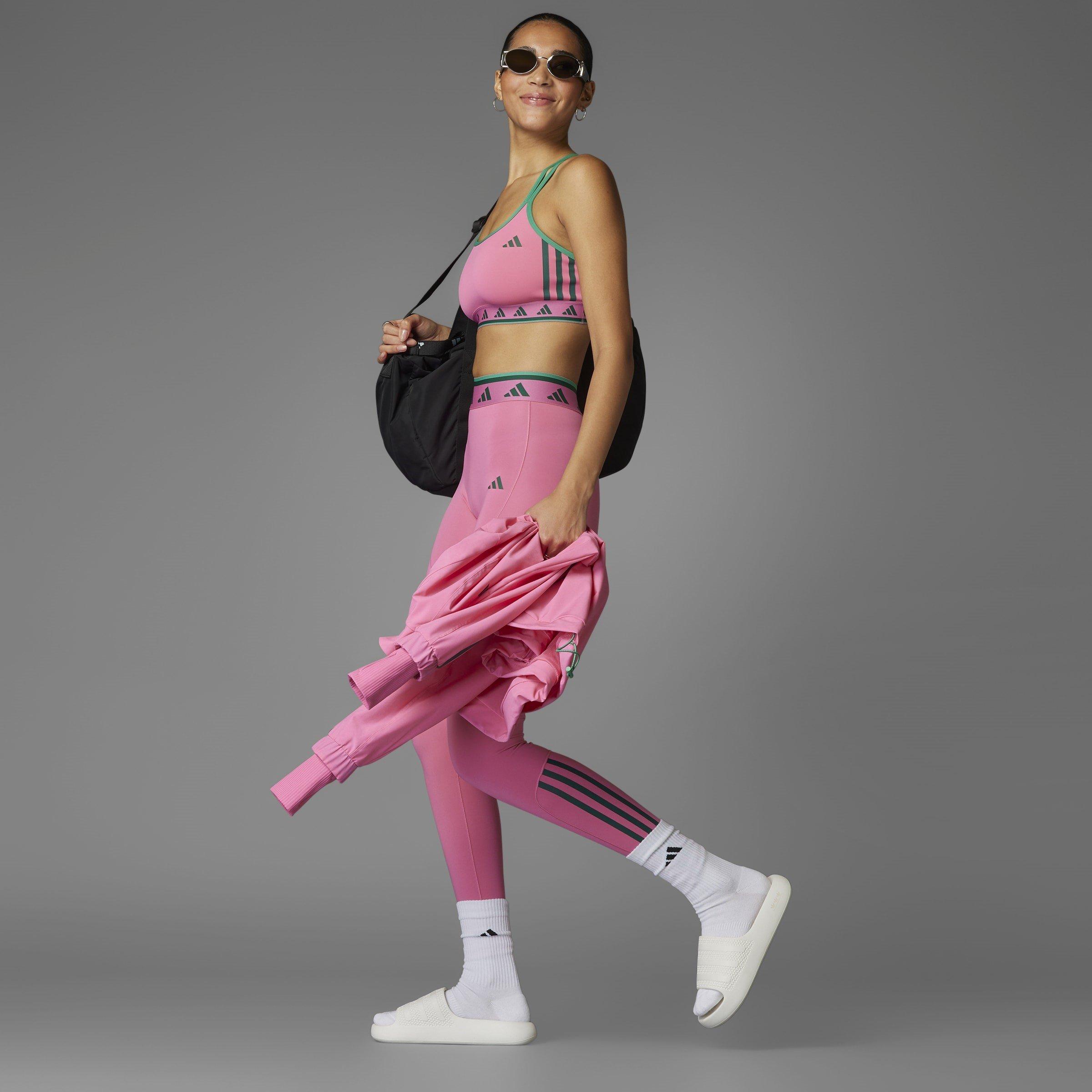 Pink/Green - adidas - Women's Low Impact Sports Bra - 12
