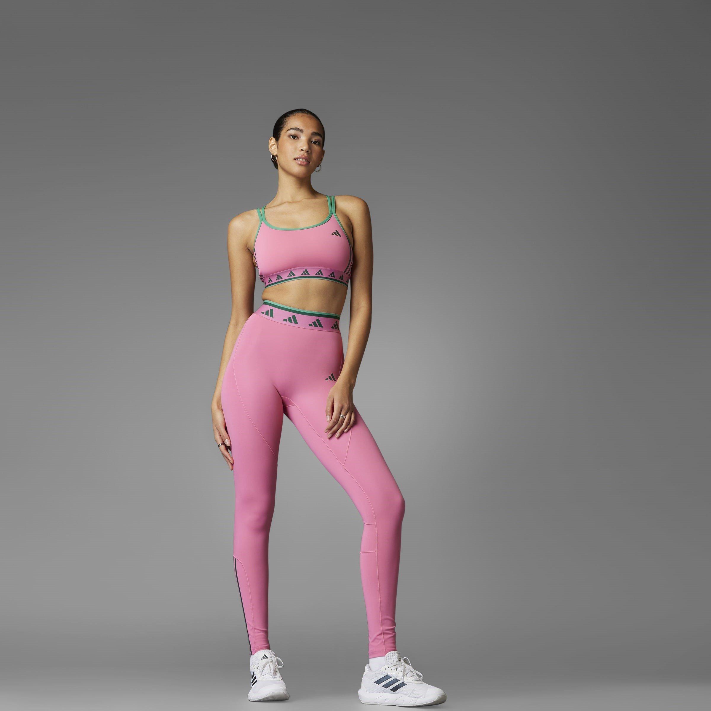 Pink/Green - adidas - Women's Low Impact Sports Bra - 13