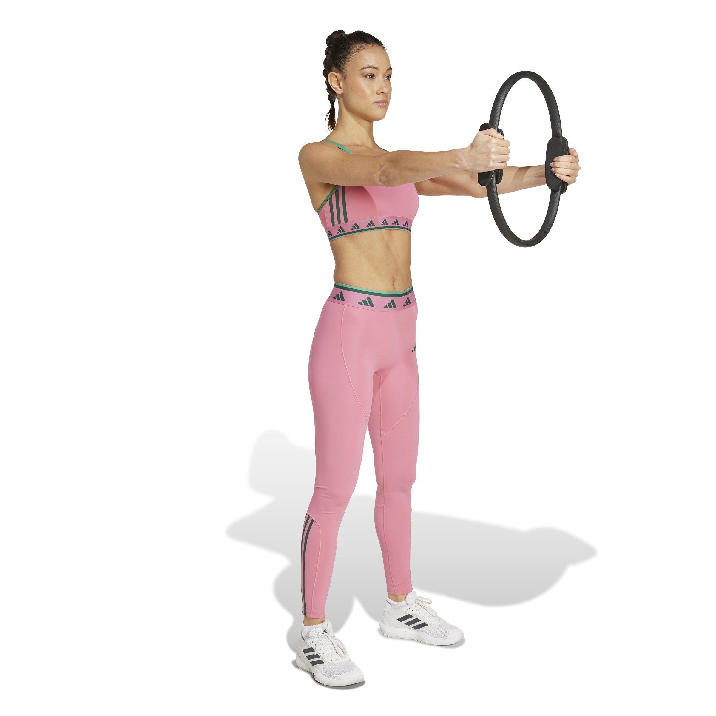 Pink/Green - adidas - Women's Low Impact Sports Bra - 5