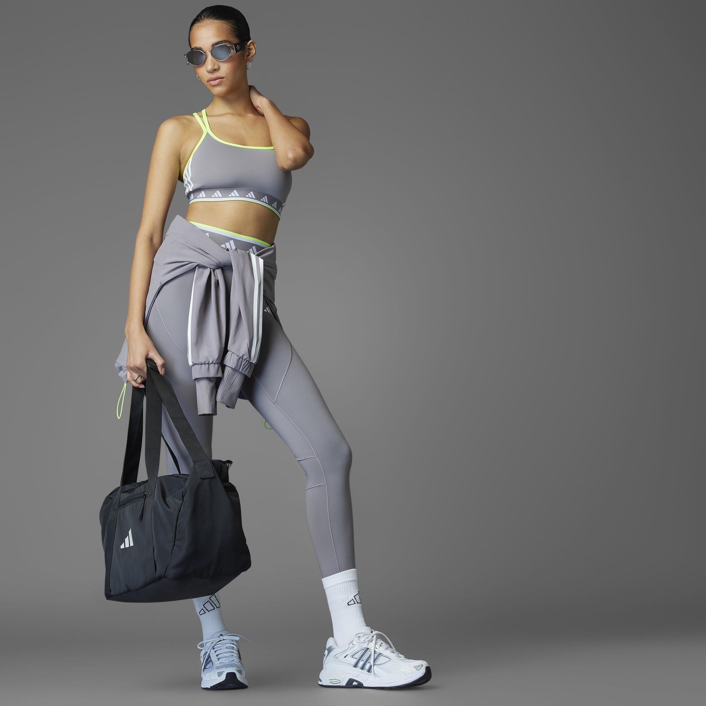 Taupe/Wht/Lemon - adidas - Women's Low Impact Sports Bra - 11