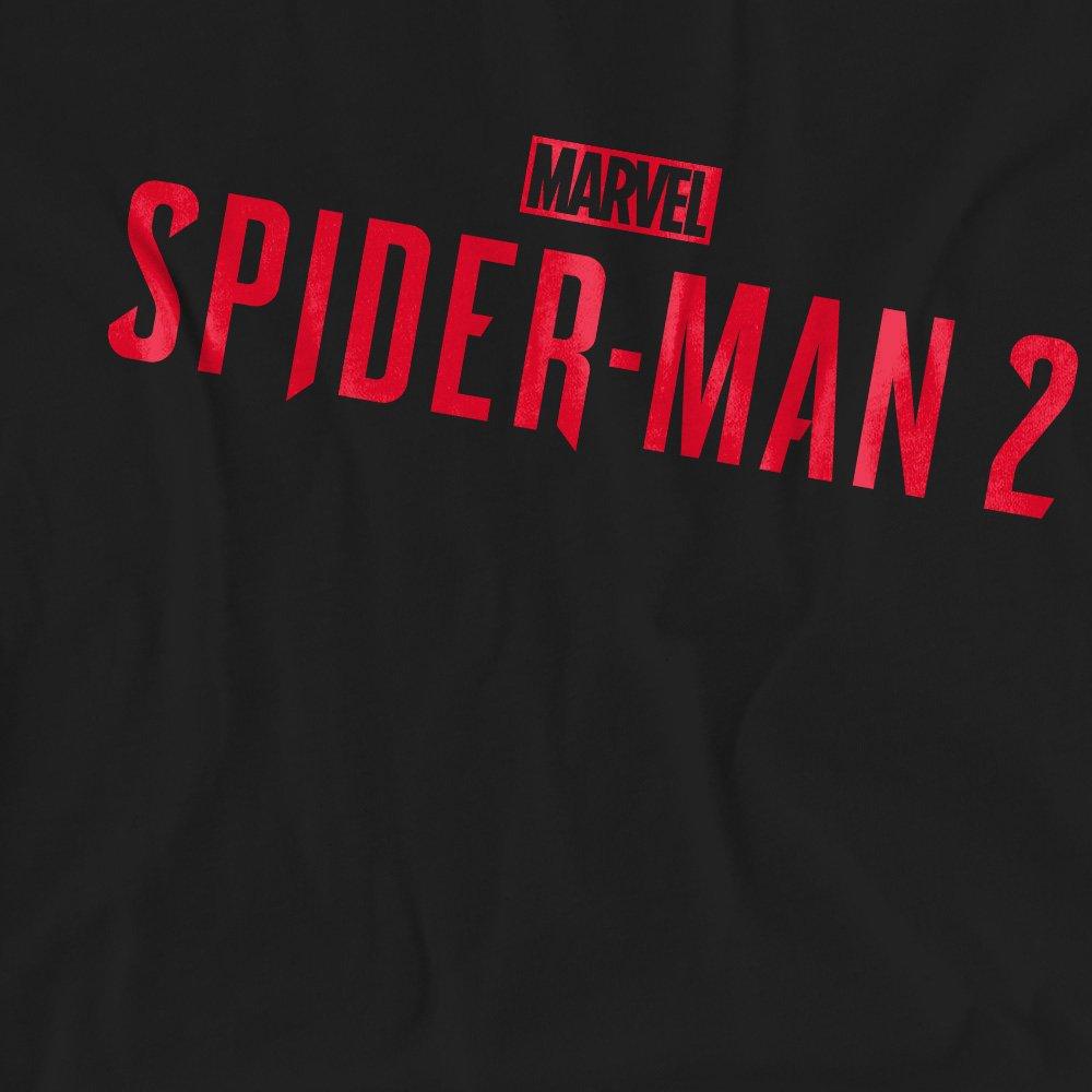 Black - Marvel - SpiderMan 2 Gamerverse Red Logo T-Shirt Black - 2