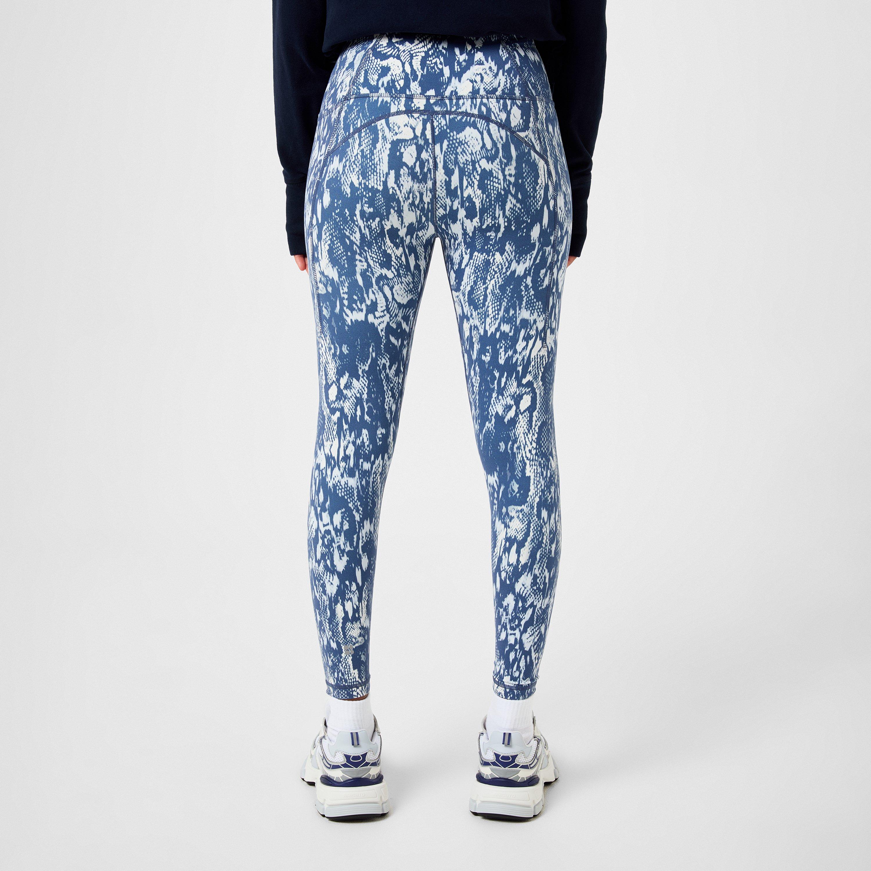 Blue Snake - Sweaty Betty - Super Soft 7/8 Yoga Leggings - 3