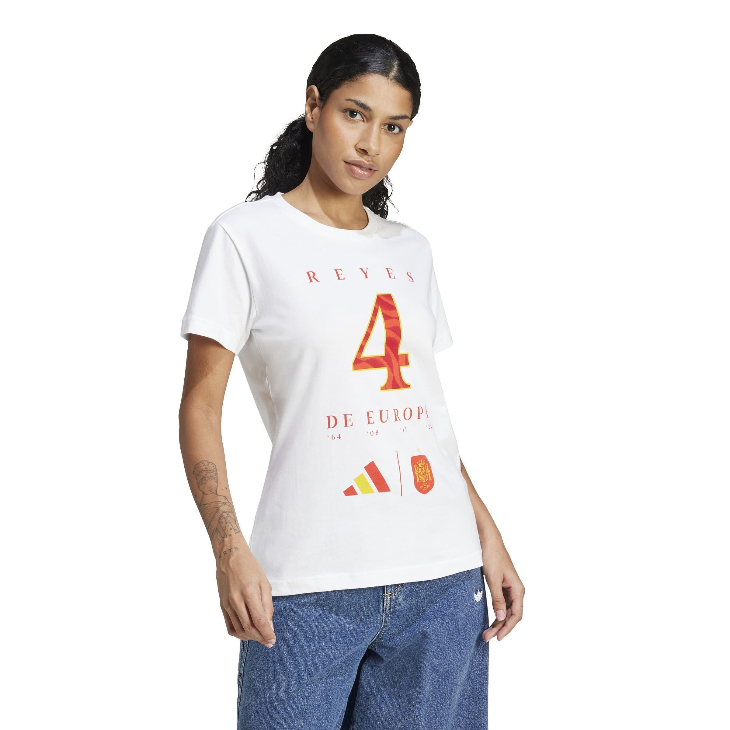 Wit - adidas - Spain Euro Winners T-Shirt Womens - 2
